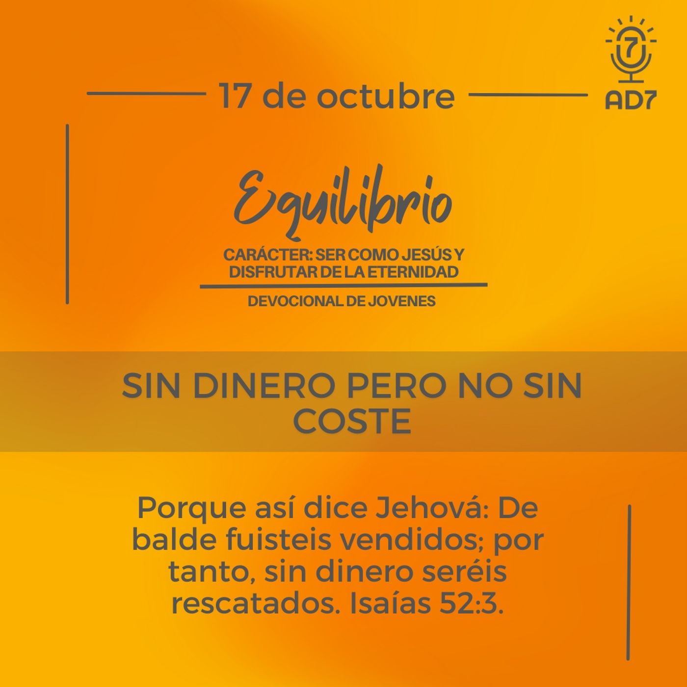 AD7 Devocional - Diferente / Inverso