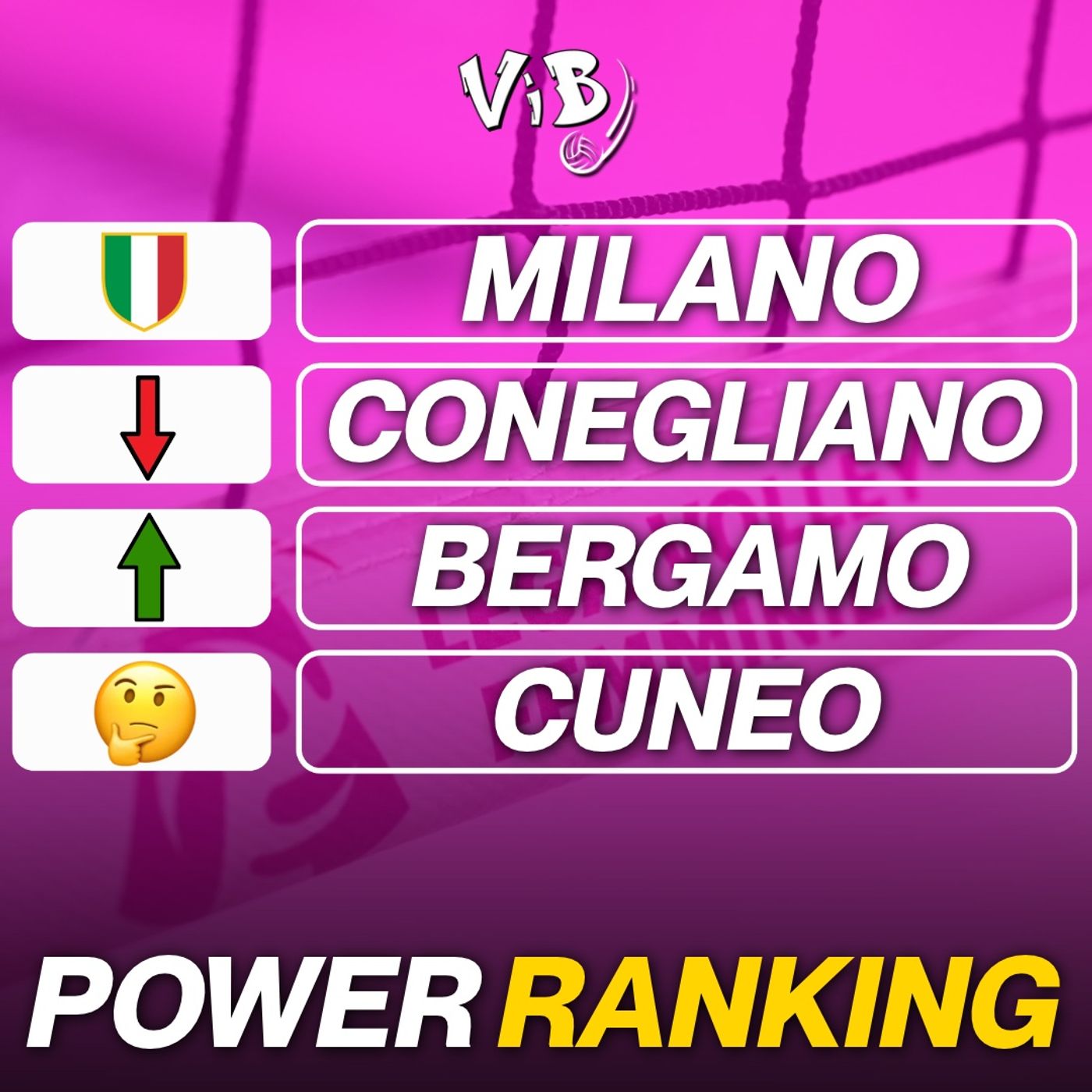 POWER RANKING SERIE A1 FEMMINILE