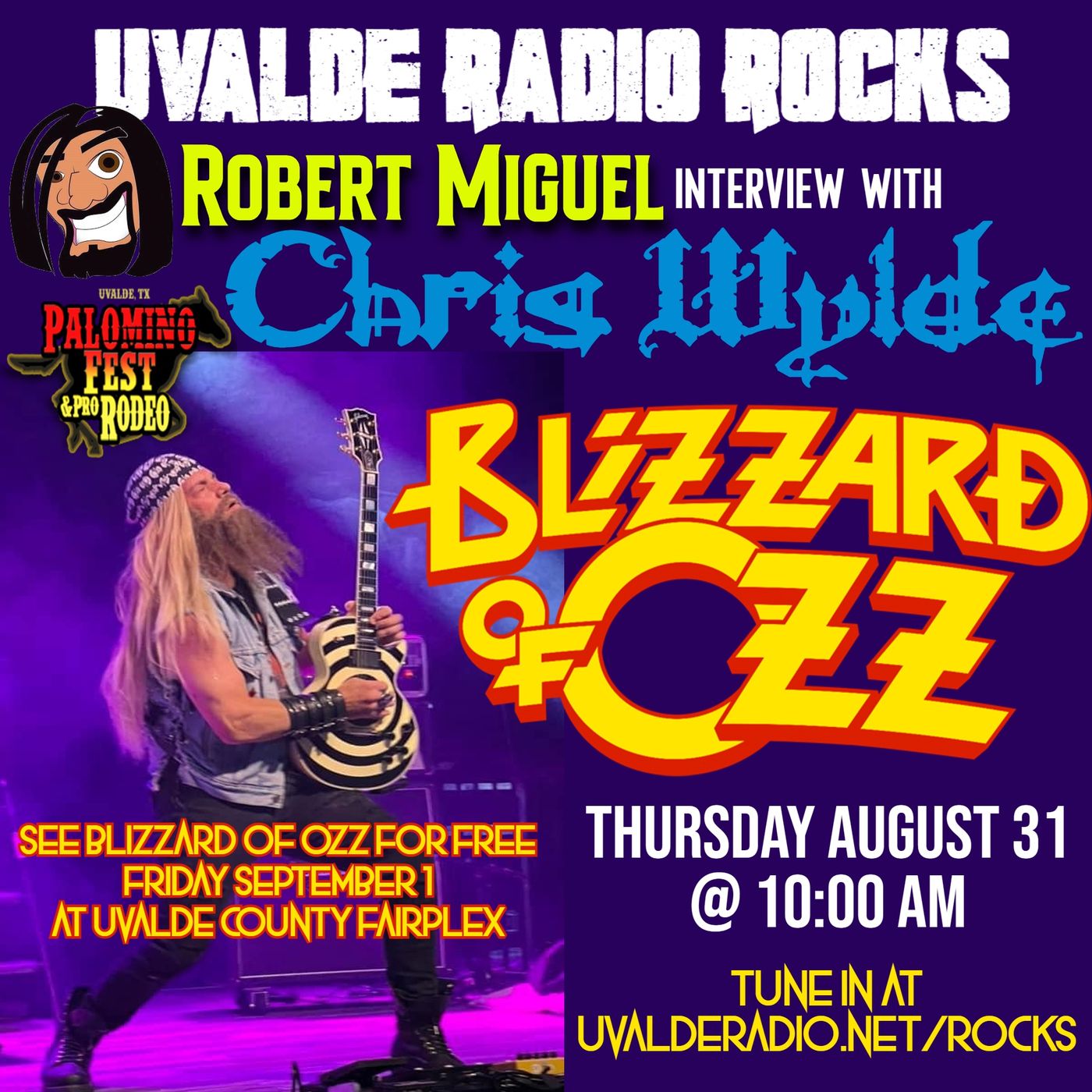 Chris Wylde of Blizzard Of Ozz (Ozzy tribute)/August 2023 episode artwork