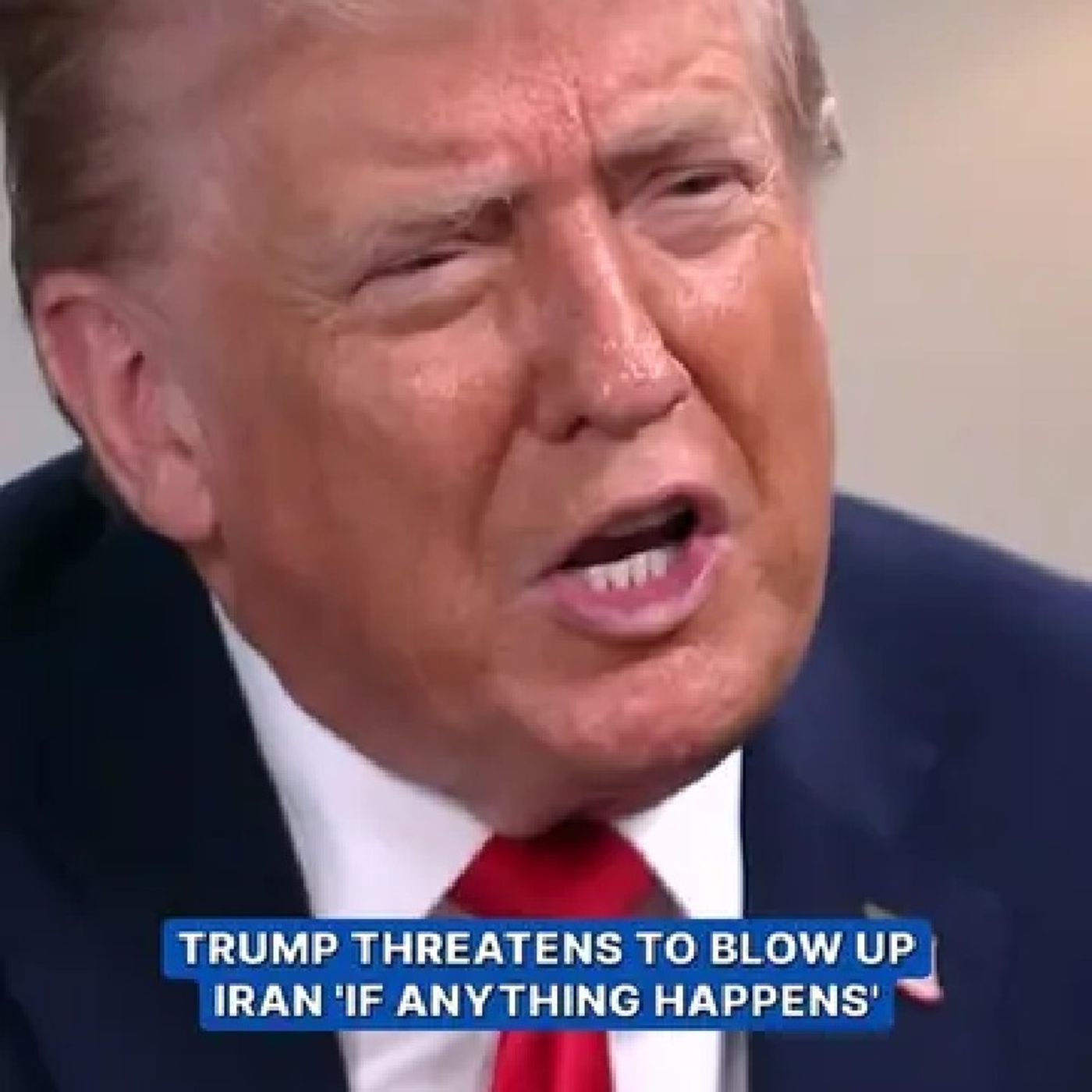 President Donald Trump threatened to blow up the entire country of Iran 'if something happens,' when asked about the threats to his life air episode artwork