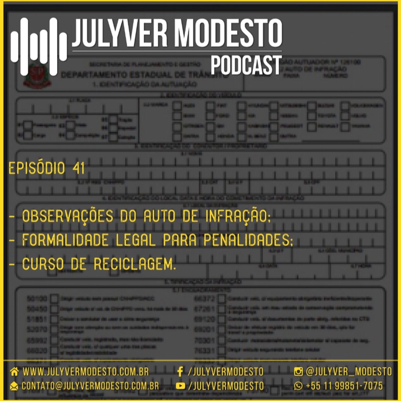 Trânsito, por Julyver Modesto