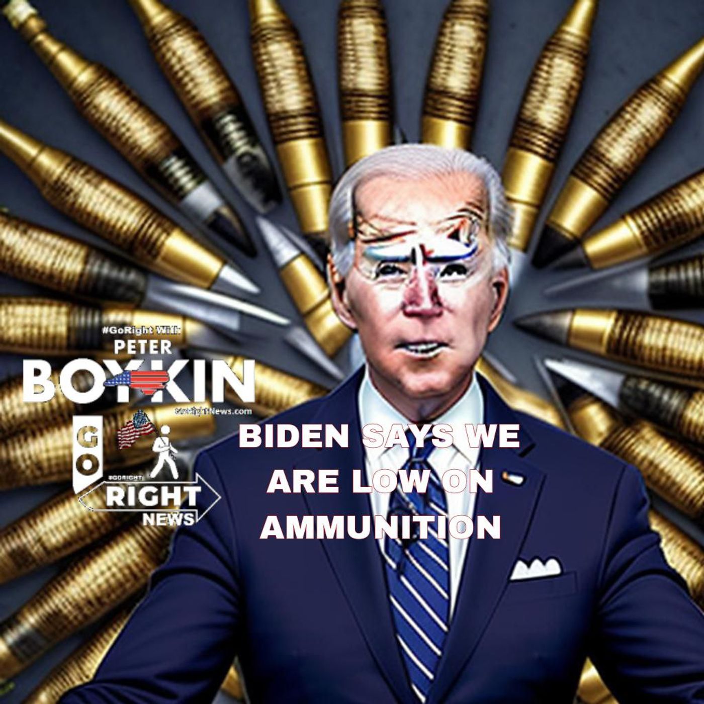 BIDEN SAYS WE ARE LOW ON AMMUNITION