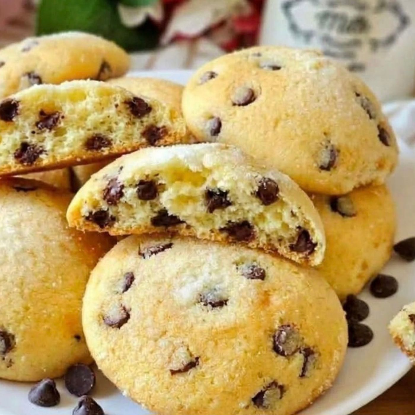 Biscottoni pugliesi da colazione con gocce di cioccolato: dolce ricetta