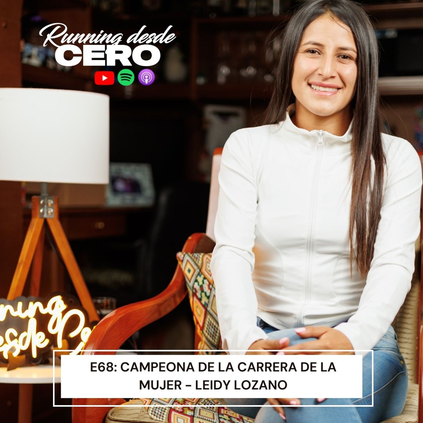 E68: Campeona de la carrera de la mujer - Leidy Lozano