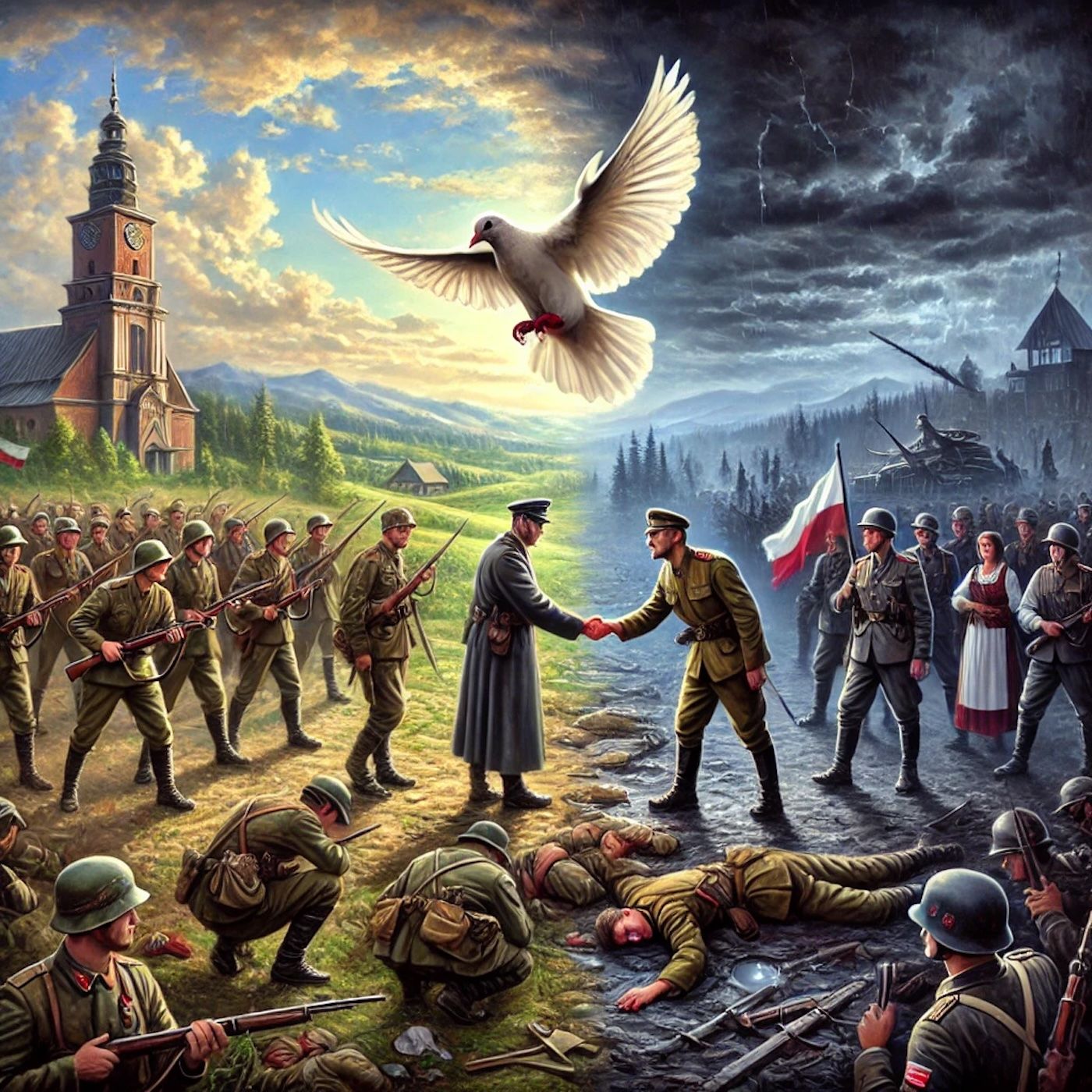 "Wojna przynosi pokój i jedność, rozdzielając narody." episode artwork