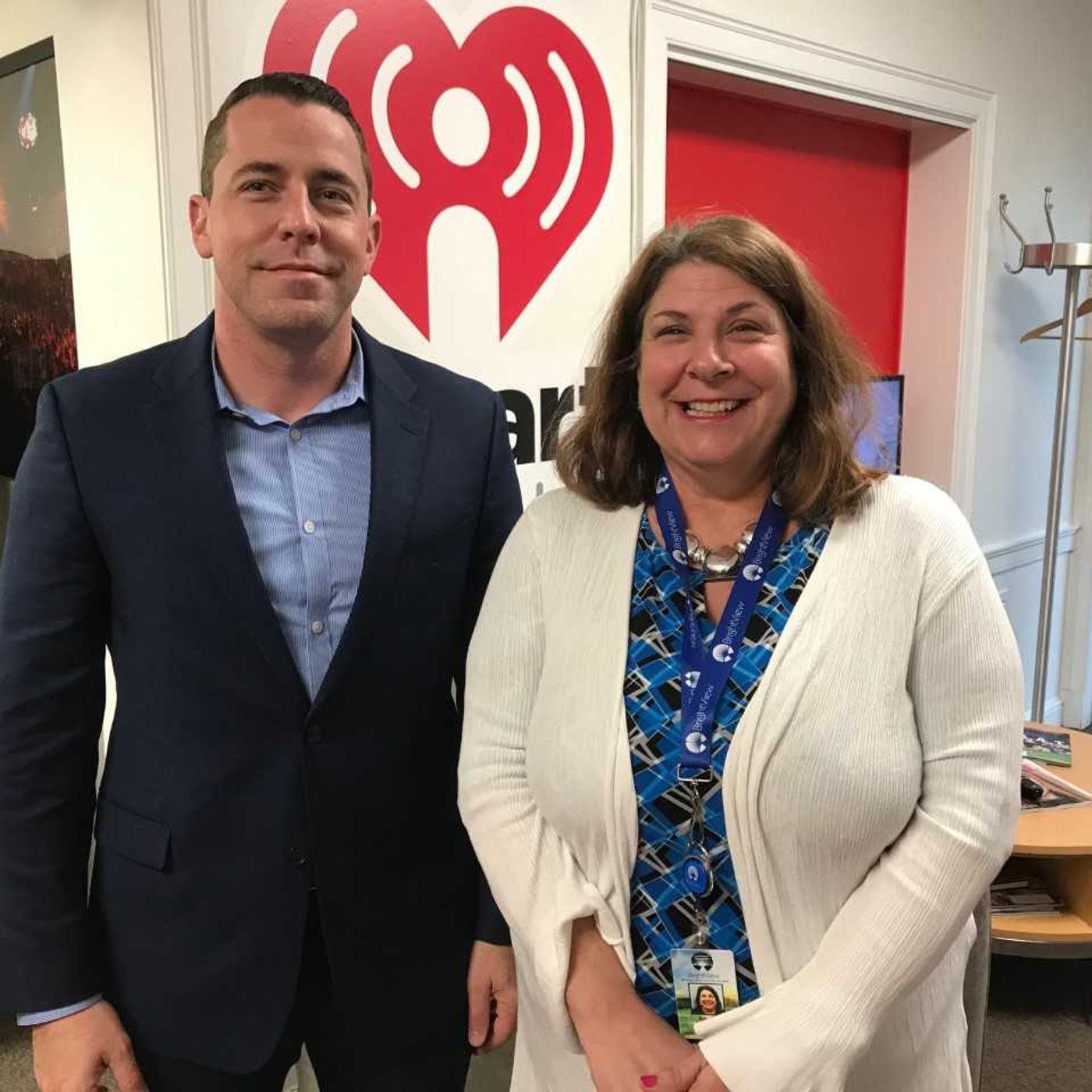 Jean Drees & Dr Shawn Ryan with BrightView talk Mental Health and Addiction episode artwork