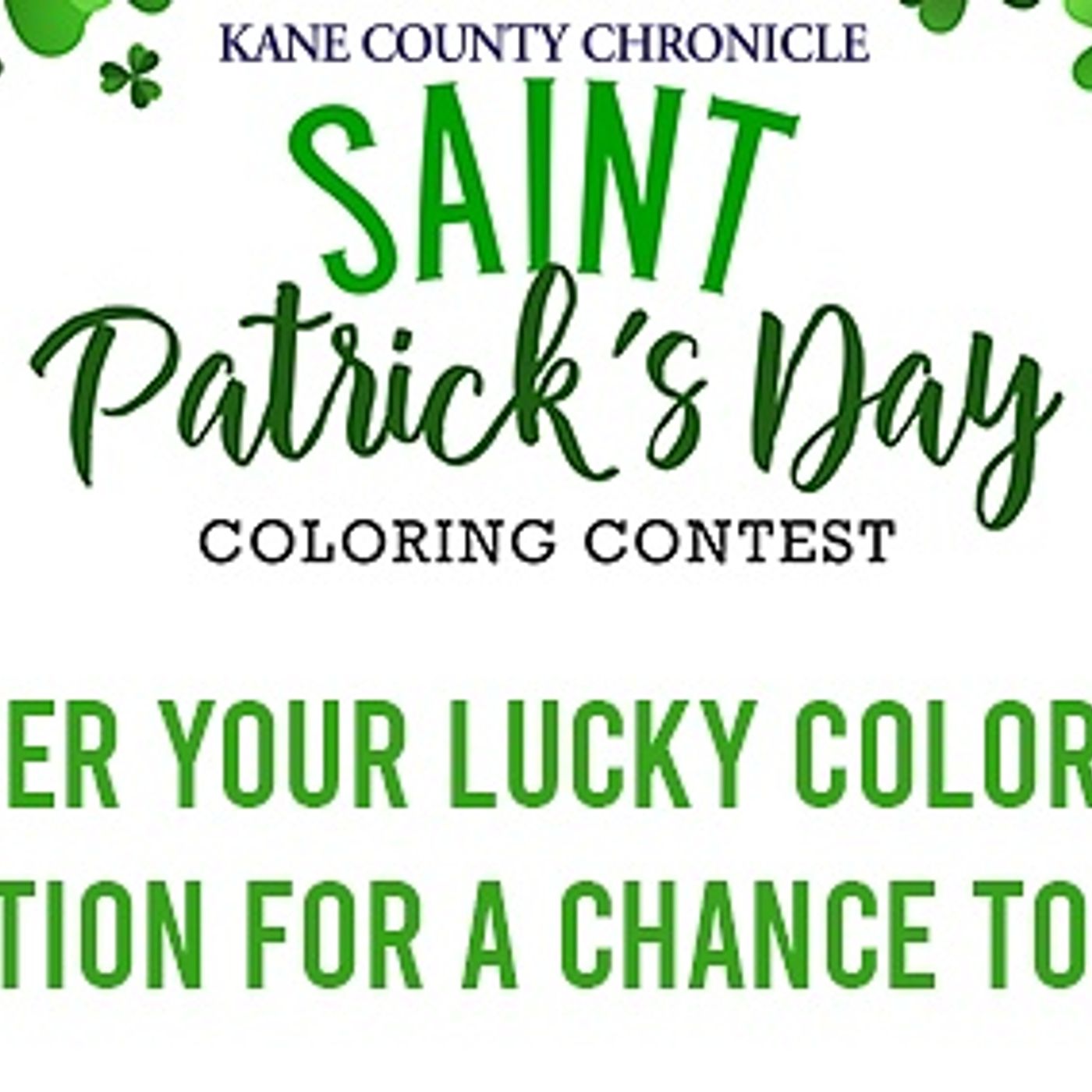 Kane County St. Patrick’s Day Coloring Contest! Chance to win! episode artwork