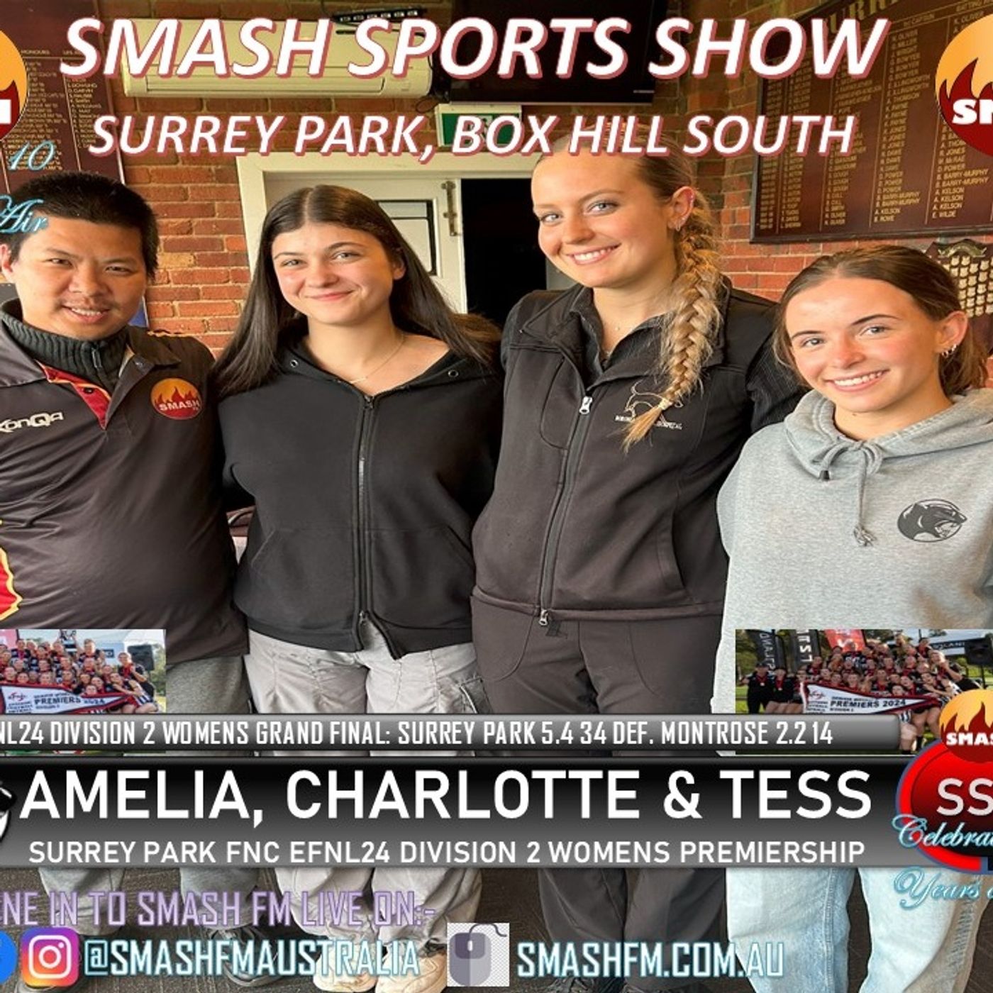 SSS10THYR: Surrey Park FNC EFNL24 Division 2 Senior Womens Premiership Interviews 181024