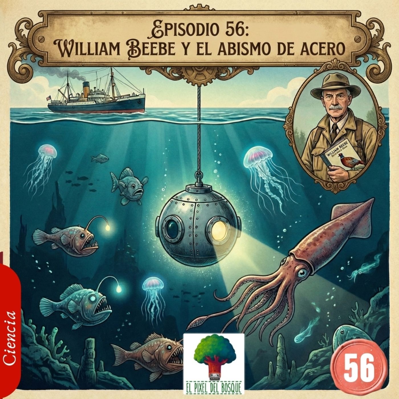 56 - William Beebe, de las cumbres del Himalaya al abismo de acero. episode artwork