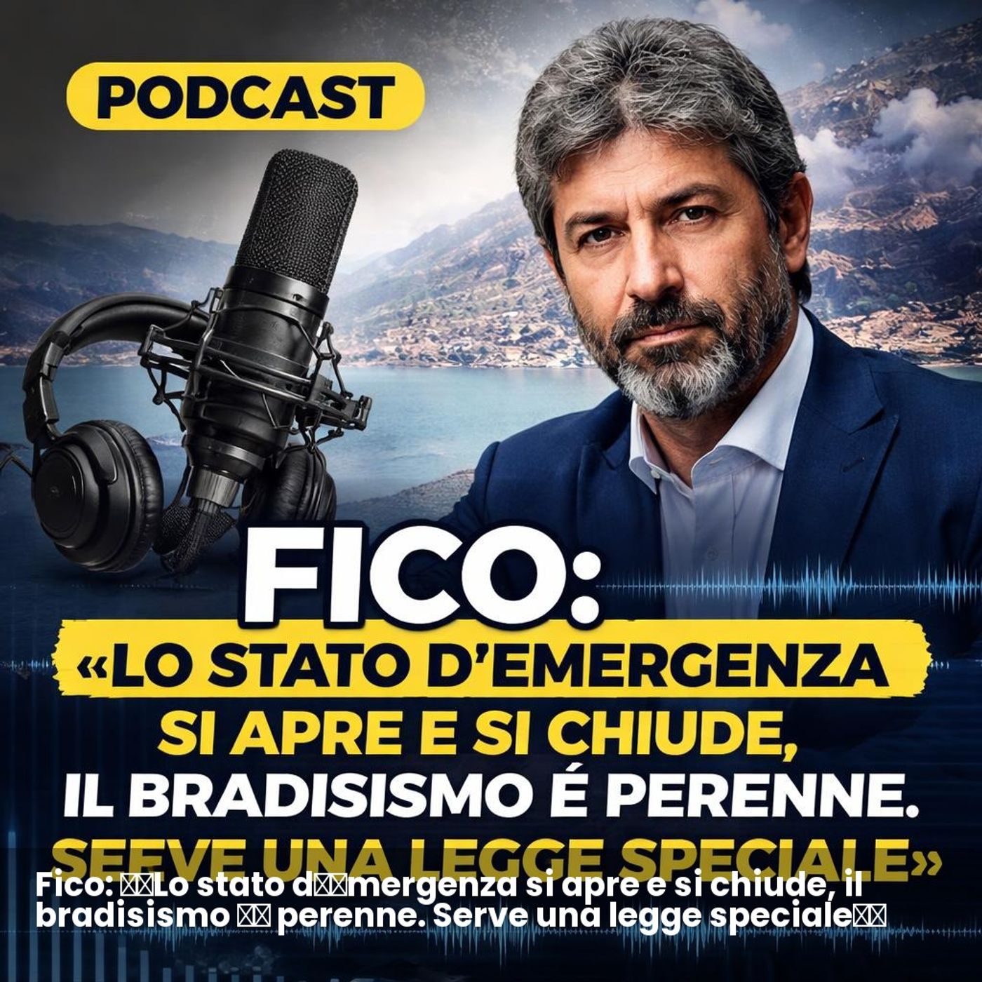 Fico: «Lo stato d’emergenza si apre e si chiude, il bradisismo è perenne. Serve una legge speciale» episode artwork