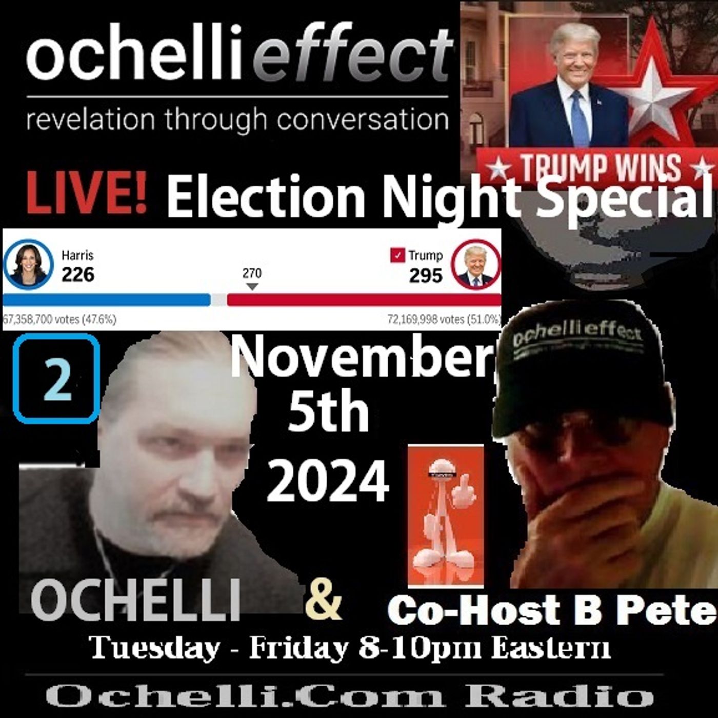 the Ochelli Effect 11-5-2024 Election Night Live part 2