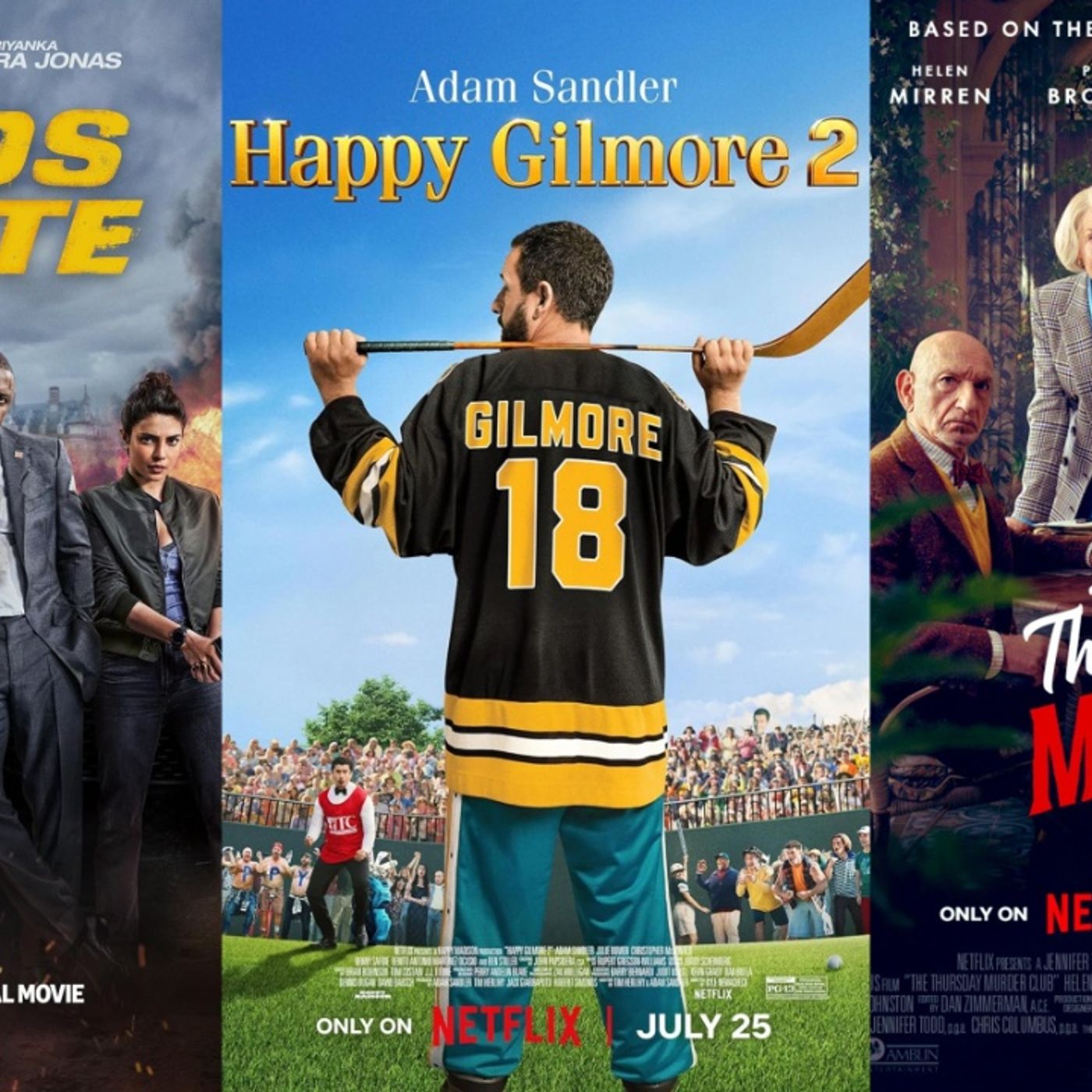 Triple Feature: Happy Gilmore 2/Heads of State/The Thursday Murder Club