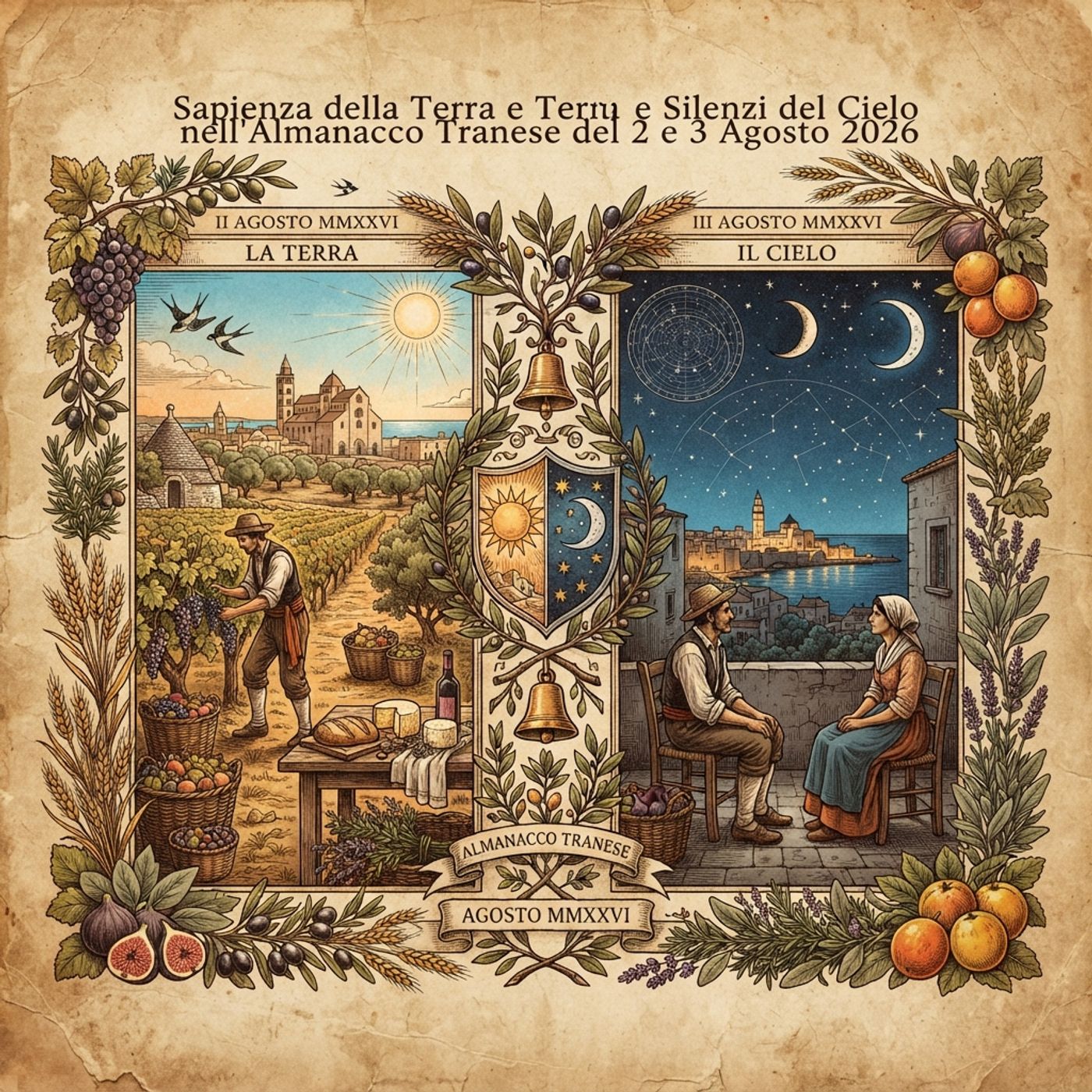 Rintocchi d'Agosto: Sapienza della Terra e Silenzi del Cielo nell'Almanacco Tranese del 2 e 3 Agosto 2026 episode artwork