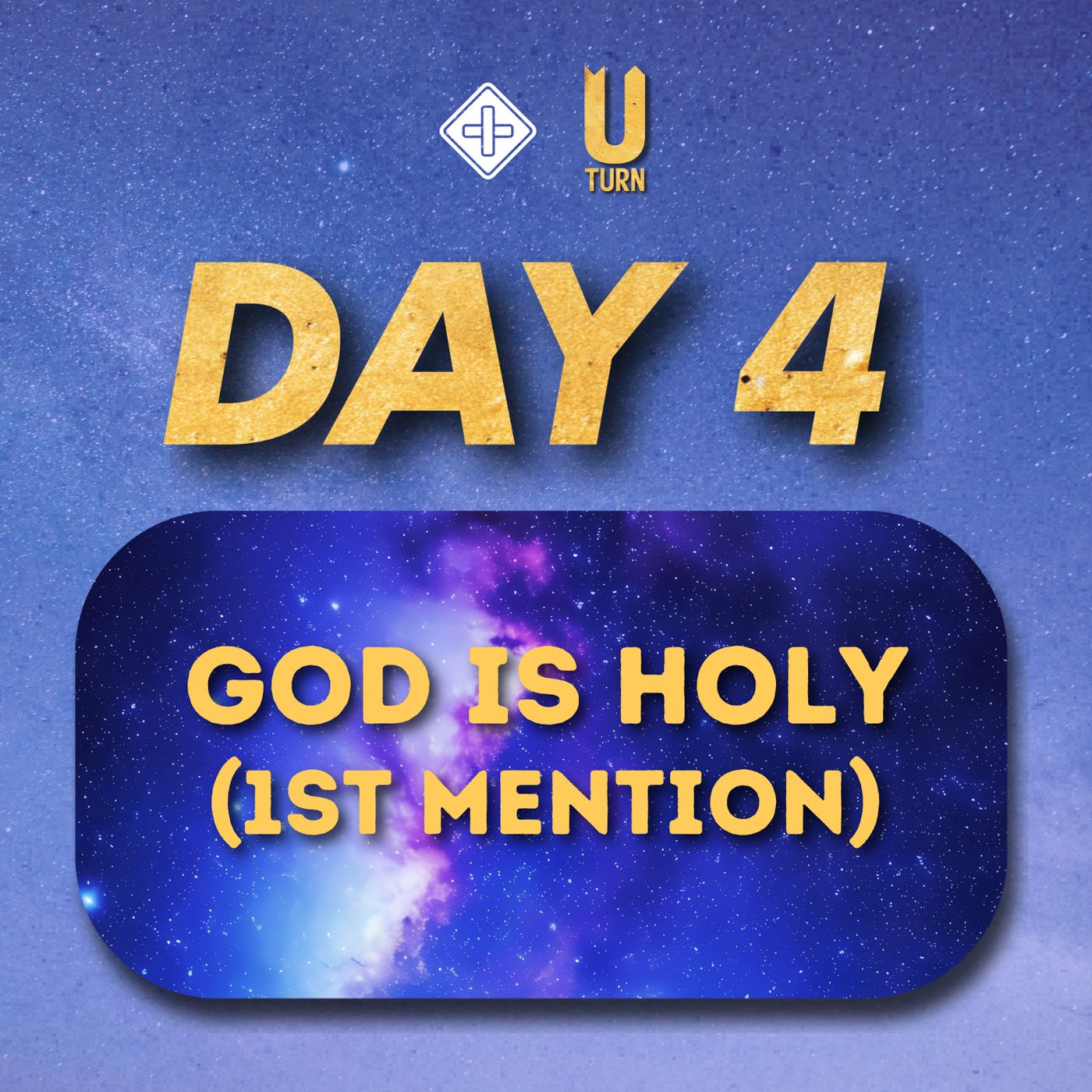 U-turn (Day 4) God is holy (1st mention) | Pr Jack Ling