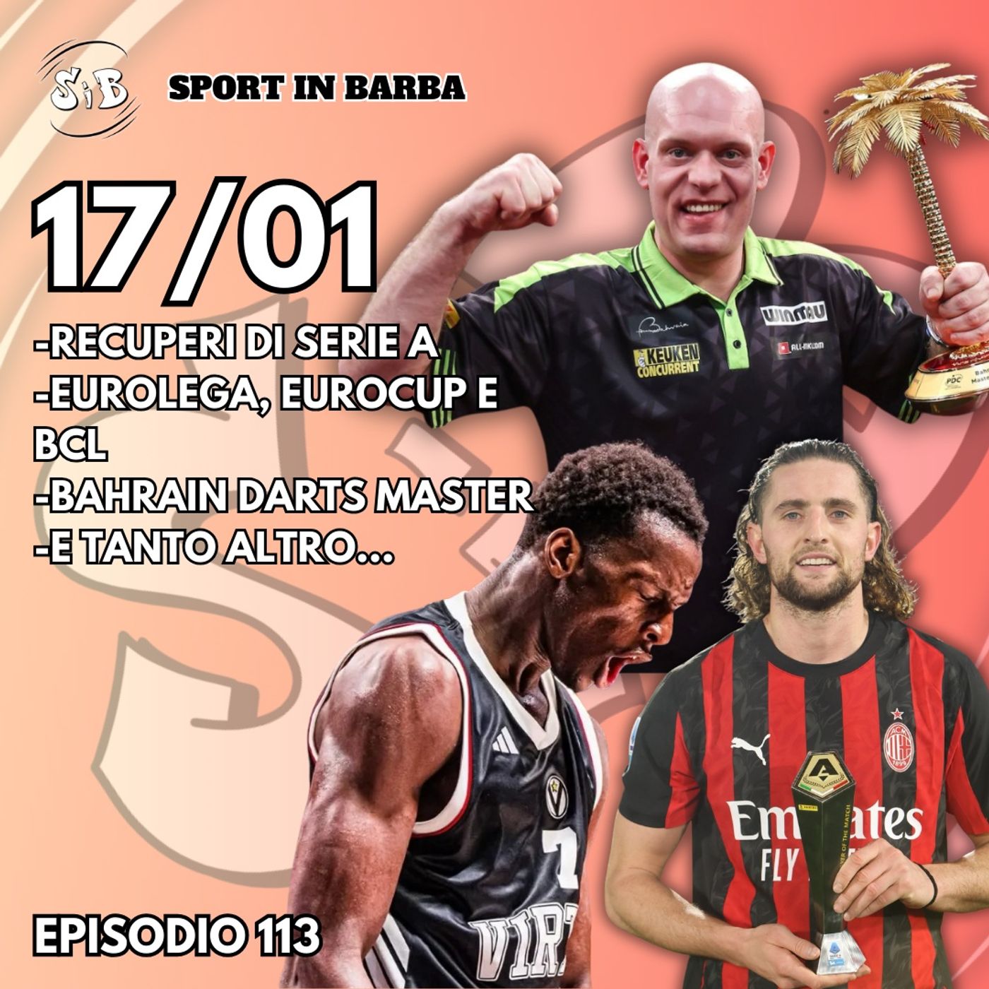 Episodio 113: RABIOT e Maignan spingono il Milan, NIANG da record in Eurolega. VAN GERWEN vince in Bahrain
