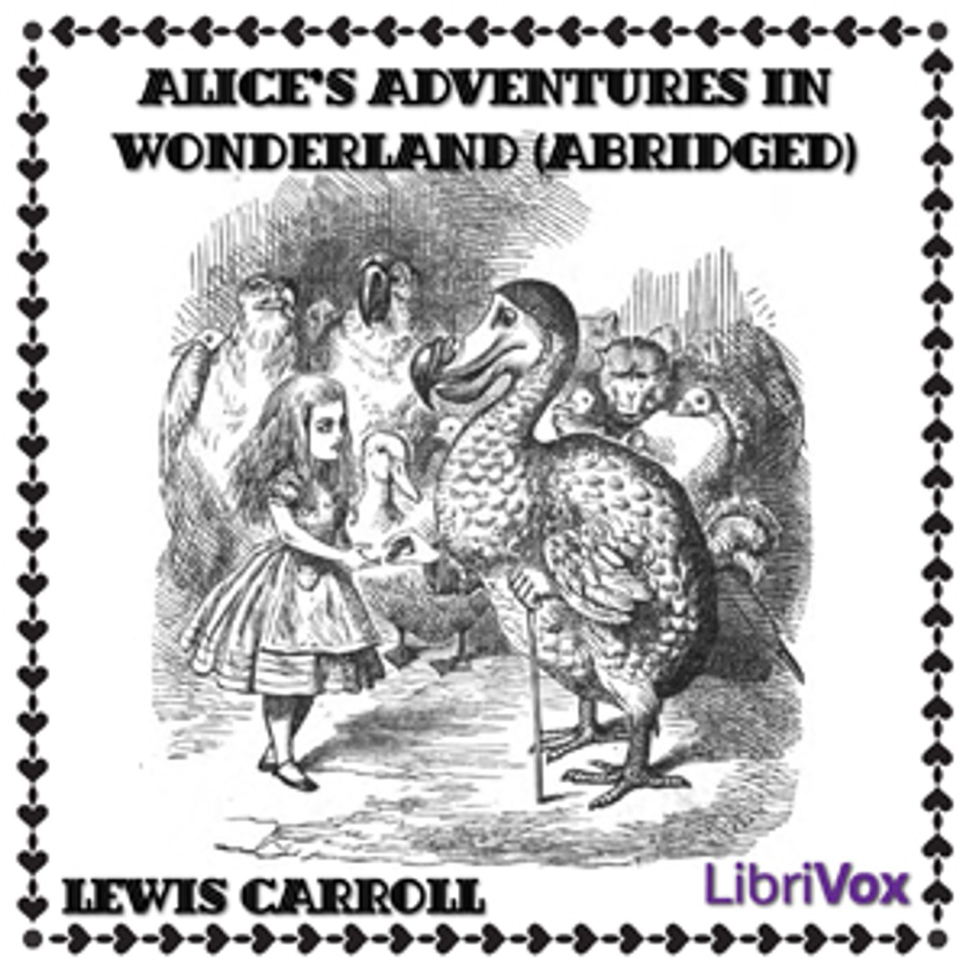 Alice's Adventures in Wonderland (abridged) by Lewis Carroll cover art