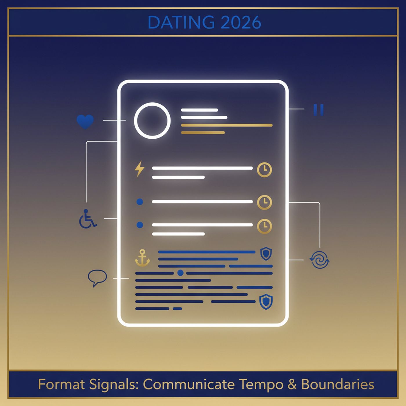 Format Signals: Use Profile Layout to Communicate Tempo, Boundaries & Accessibility