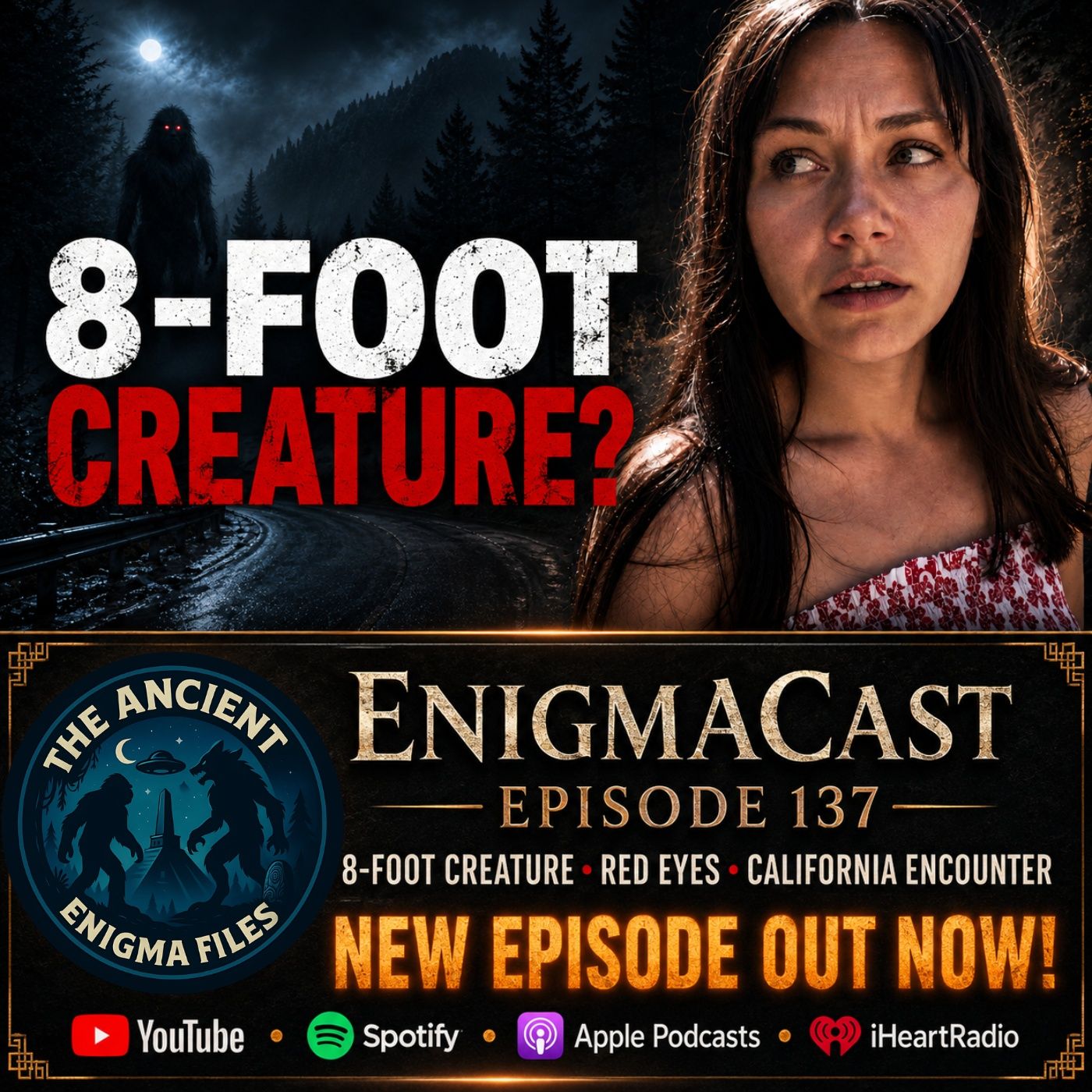 She Saw an 8-Foot Creature With Red Eyes in California! episode artwork