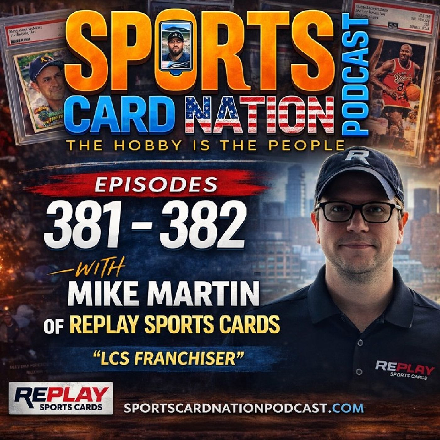 Mike Martin of Replay Sports Cards ards "Franchise LCSing" E381 Mike Martin of Replay Sports Cards ards "Franchise LCSing" E381