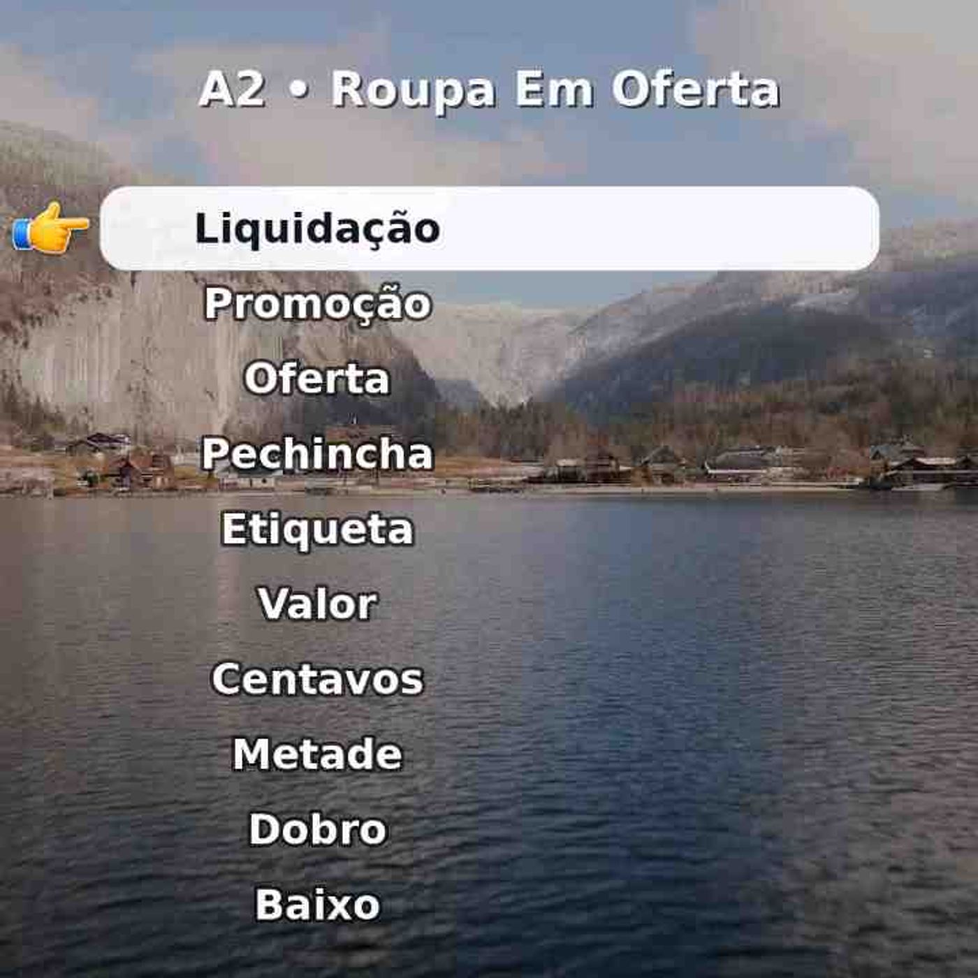 Salve e repita em voz alta_ Roupa Em Oferta