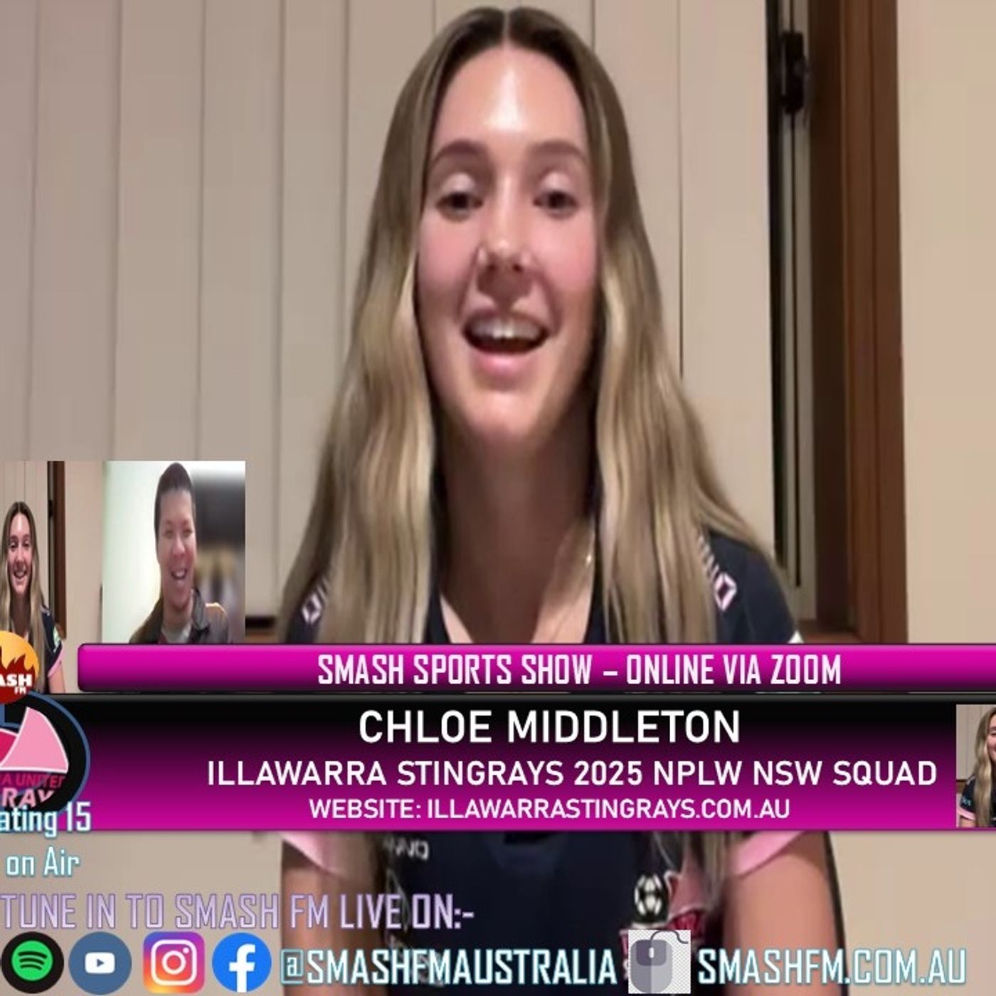 SSS15THYR: Illawarra Stingrays NPLW Chloe Middleton Interviews 210525