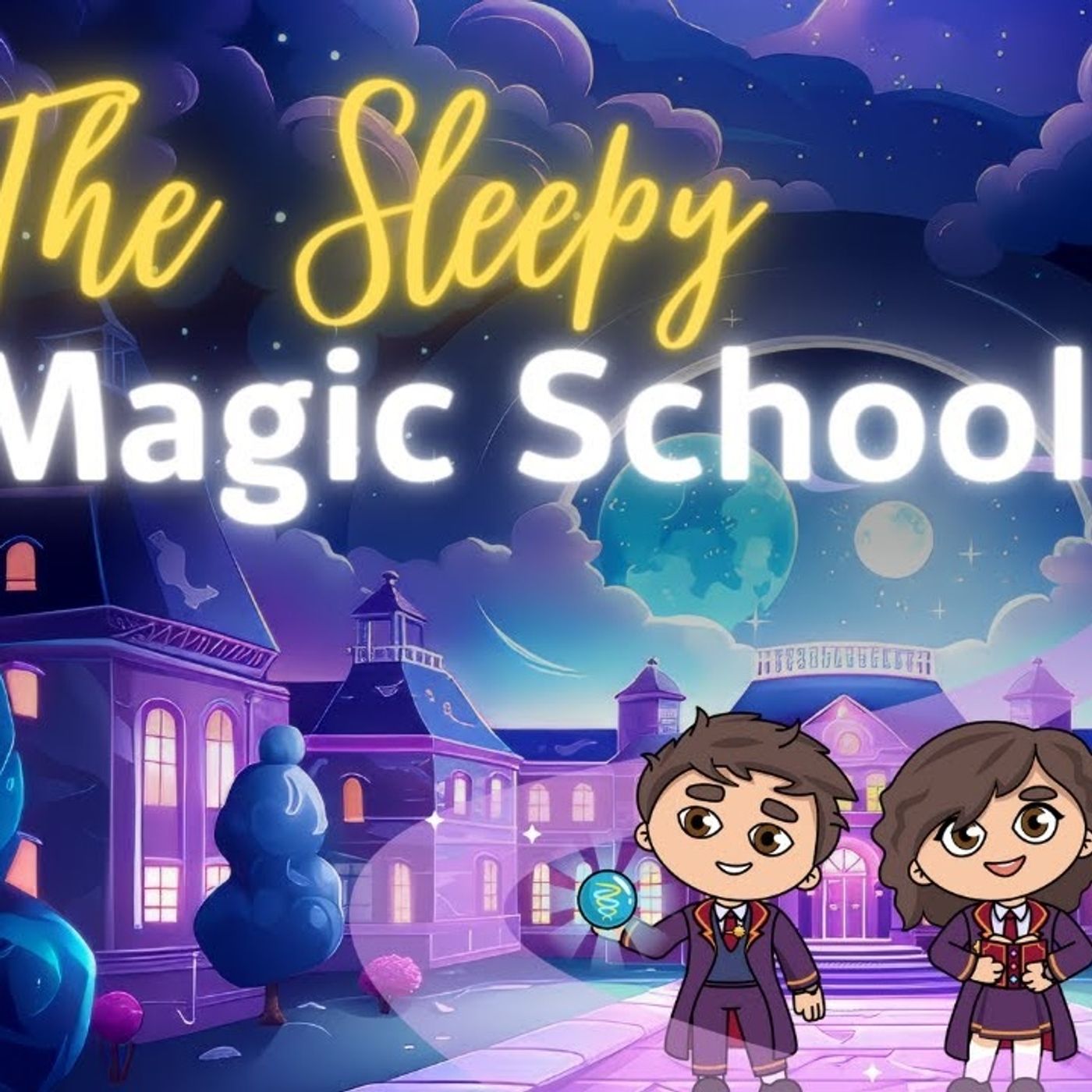 Kids Bedtime Story ⭐️ Sleepy Magic School 🪄 Relaxing Bedtime for Children with Calming Sleep Music episode artwork