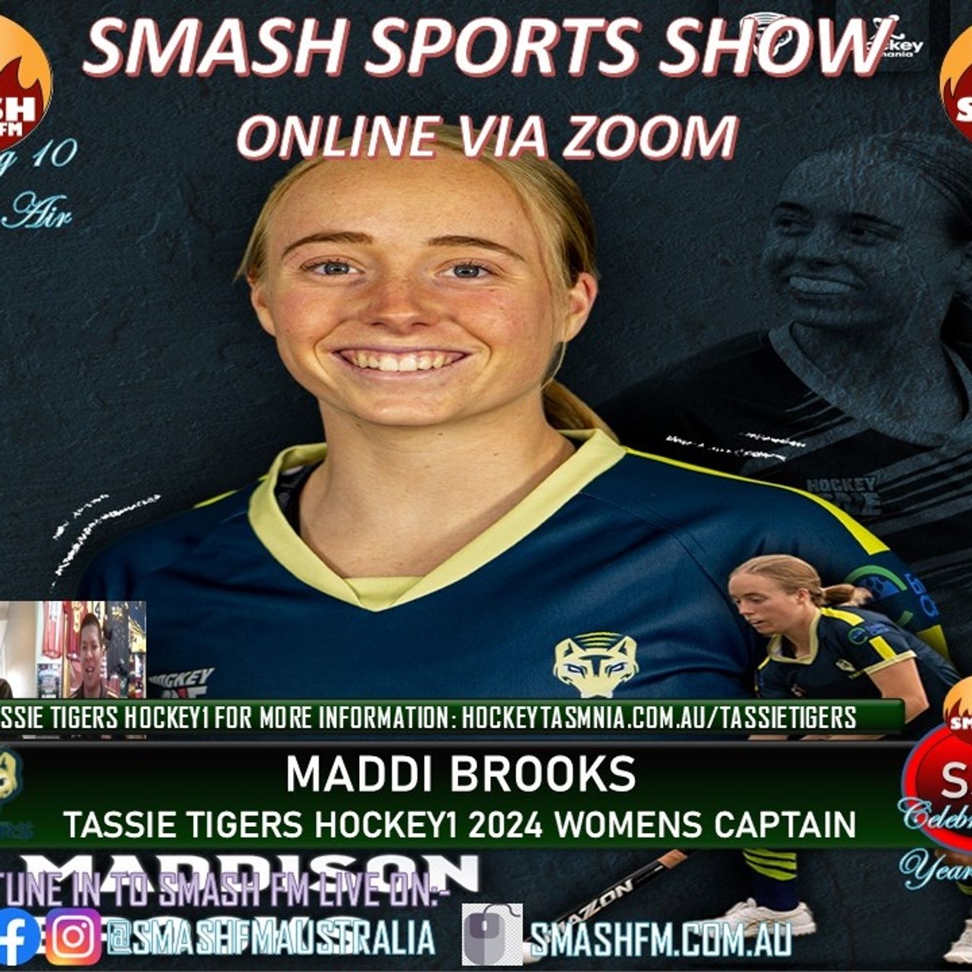 SSS10THYR: Tassie Tigers HockeyOne Womens Hockey Maddi Brooks Interviews 101224