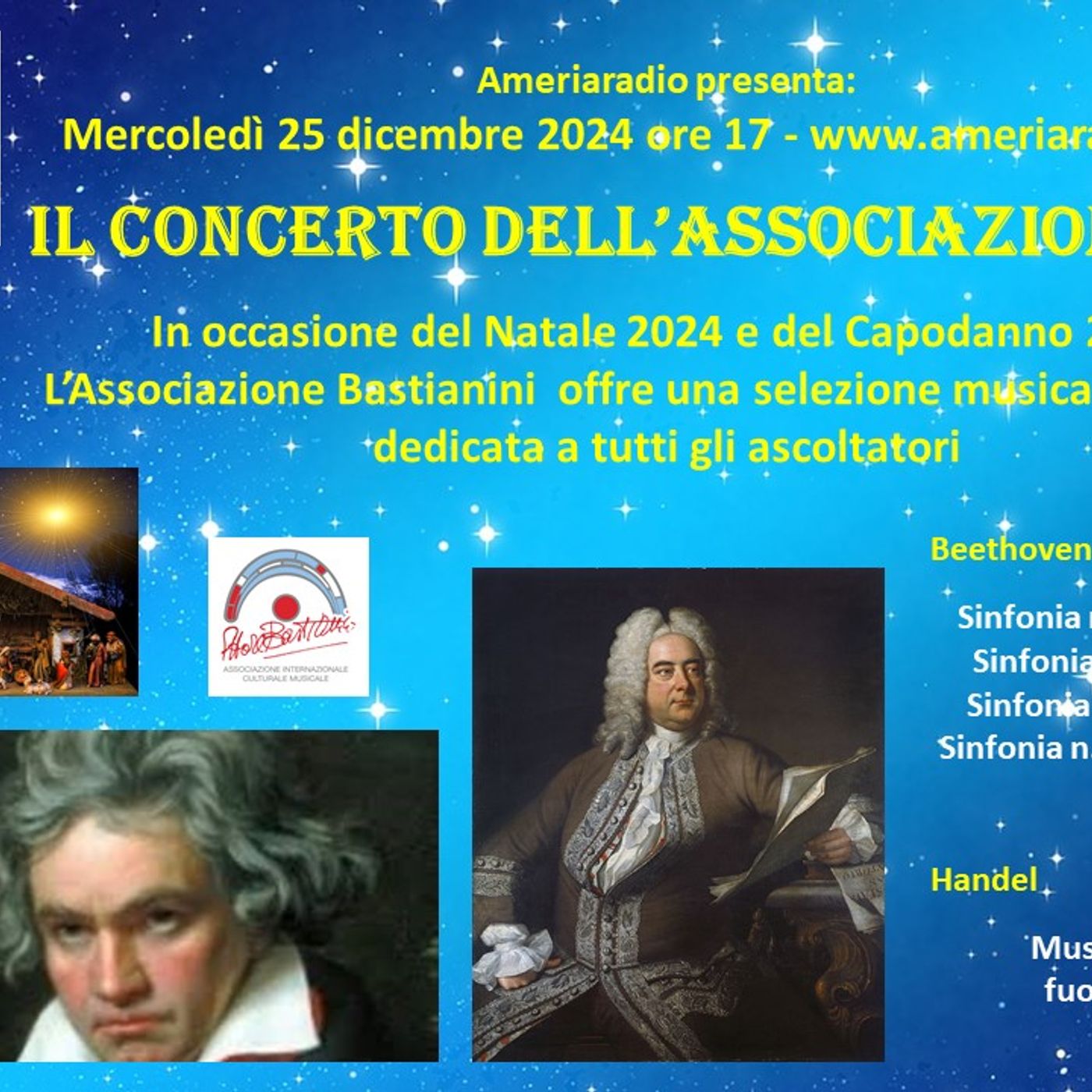 Il Natale di Ameria Radio - Concerto offerto dall'Associazione Internazionale Ettore Bastianini Il Natale di Ameria Radio - Concerto offerto dall'Associazione Internazionale Ettore Bastianini