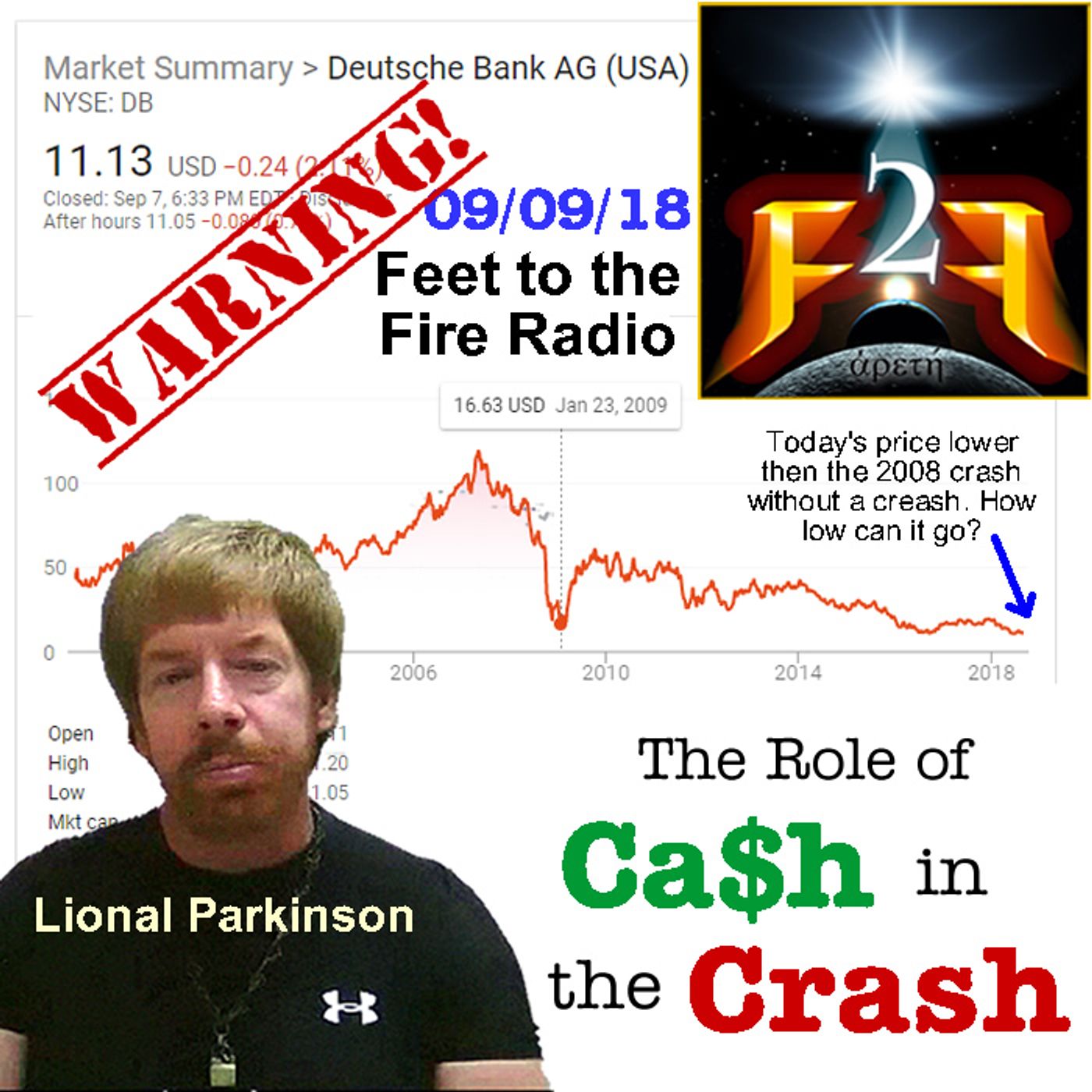 F2F Radio: Lional Parkinson- The Role of Cash in the Coming Crash episode artwork