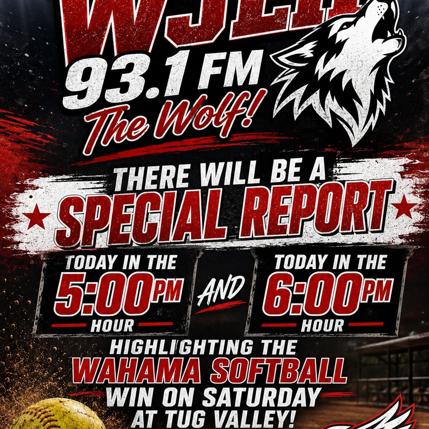 WJEH: Special Report on Wahama Softball Win On Saturday episode artwork