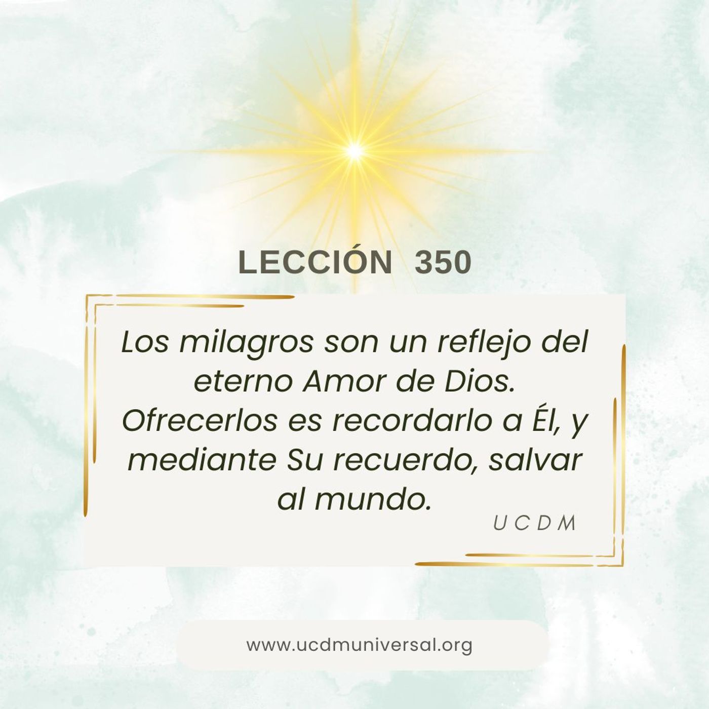 UCDM Universal LECCIÓN DEL DÍA