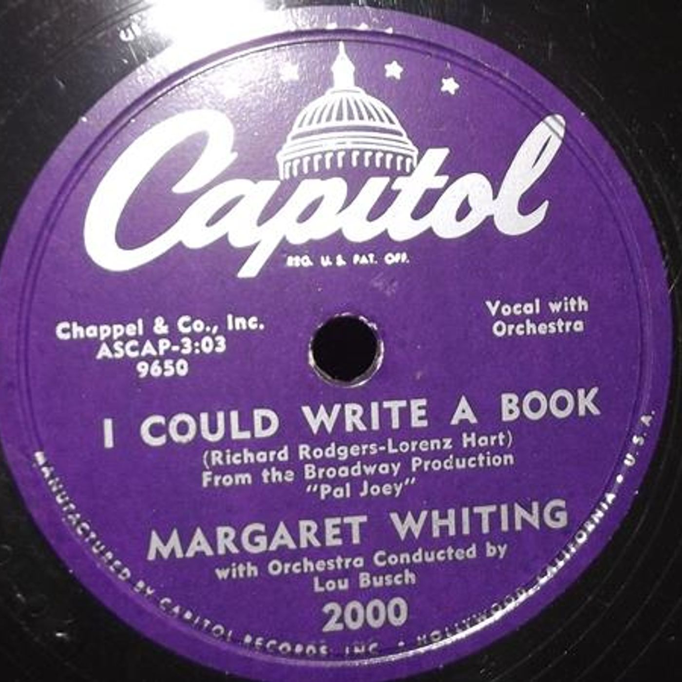 Margaret Whiting I could write a book, I’ll walk alone episode artwork