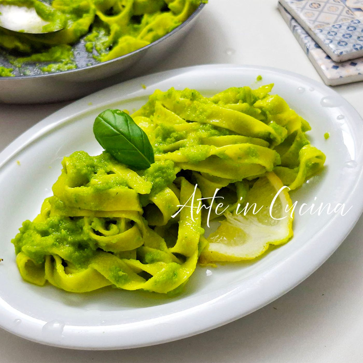 TAGLIATELLE alla CREMA di ZUCCHINE e zafferano