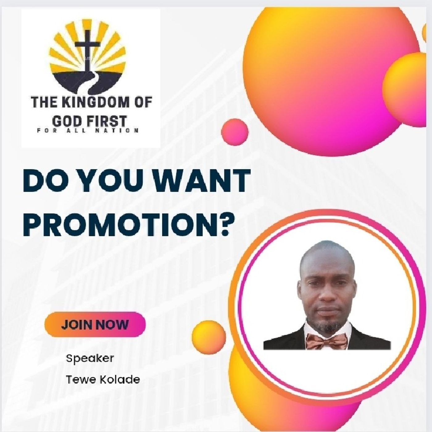 DO YOU WANT PROMOTION?