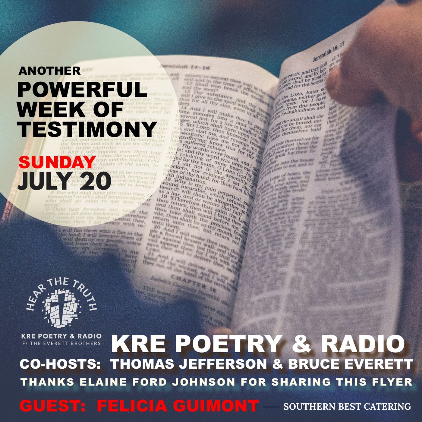 REBROADCAST:  KRE POETRY AND RADIO - EP 136 - GUEST: FELICIA GUIMONT (PT 2) episode artwork