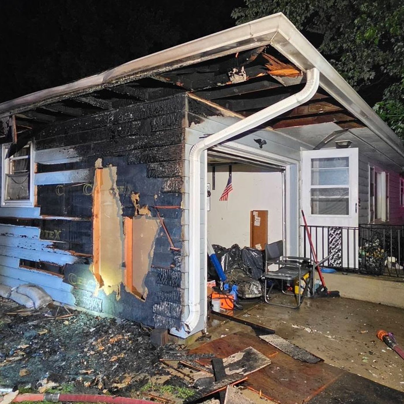 Fire damages Plano garage episode artwork