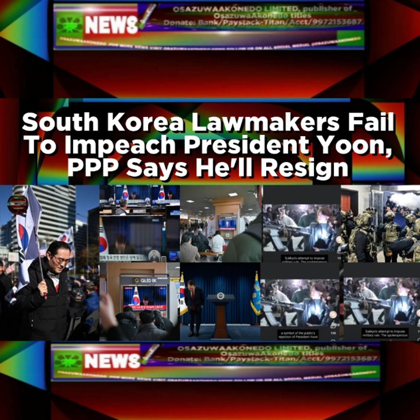 South Korea Lawmakers Fail To Impeach President Yoon, PPP Says He'll Resign episode artwork