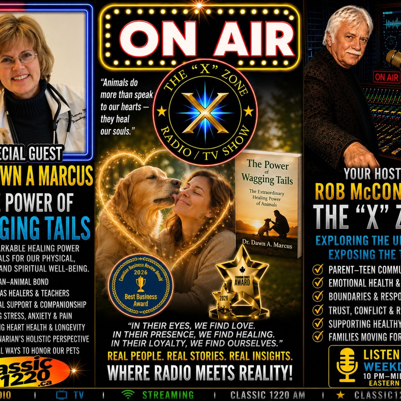 Rob McConnell Interviews - DR. DAWN A MARCUS - The Power of Wagging Tails episode artwork