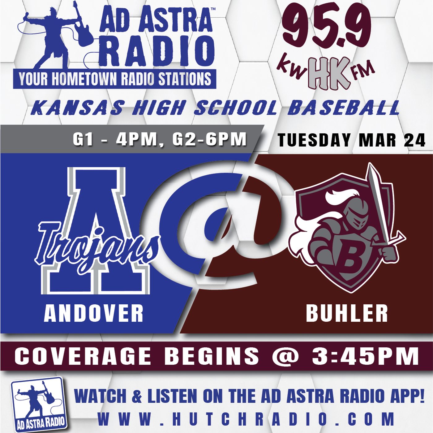 Andover Trojans at Buhler Crusaders High School Baseball (Game 2-March 24, 2026) episode artwork