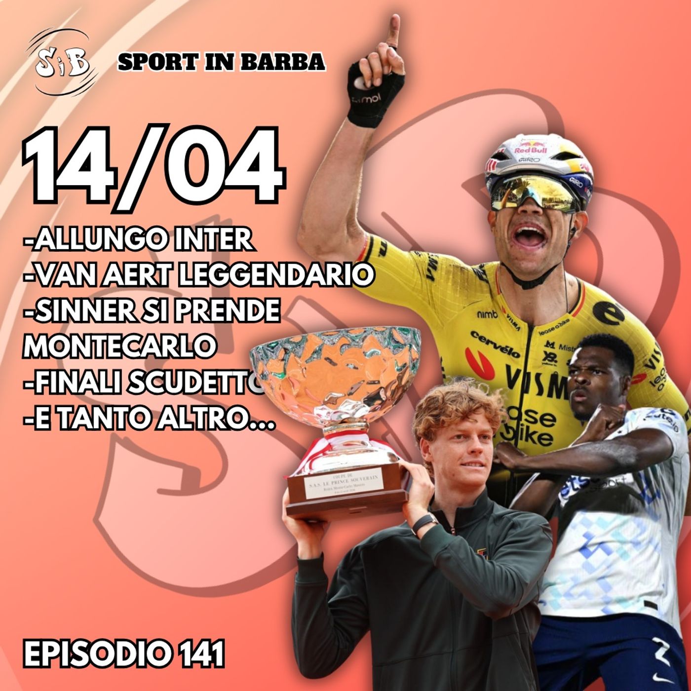 Episodio 141: allungo INTER; VAN AERT leggendario alla ROUBAIX; SINNNER a Montecarlo; e tanto altro... episode artwork