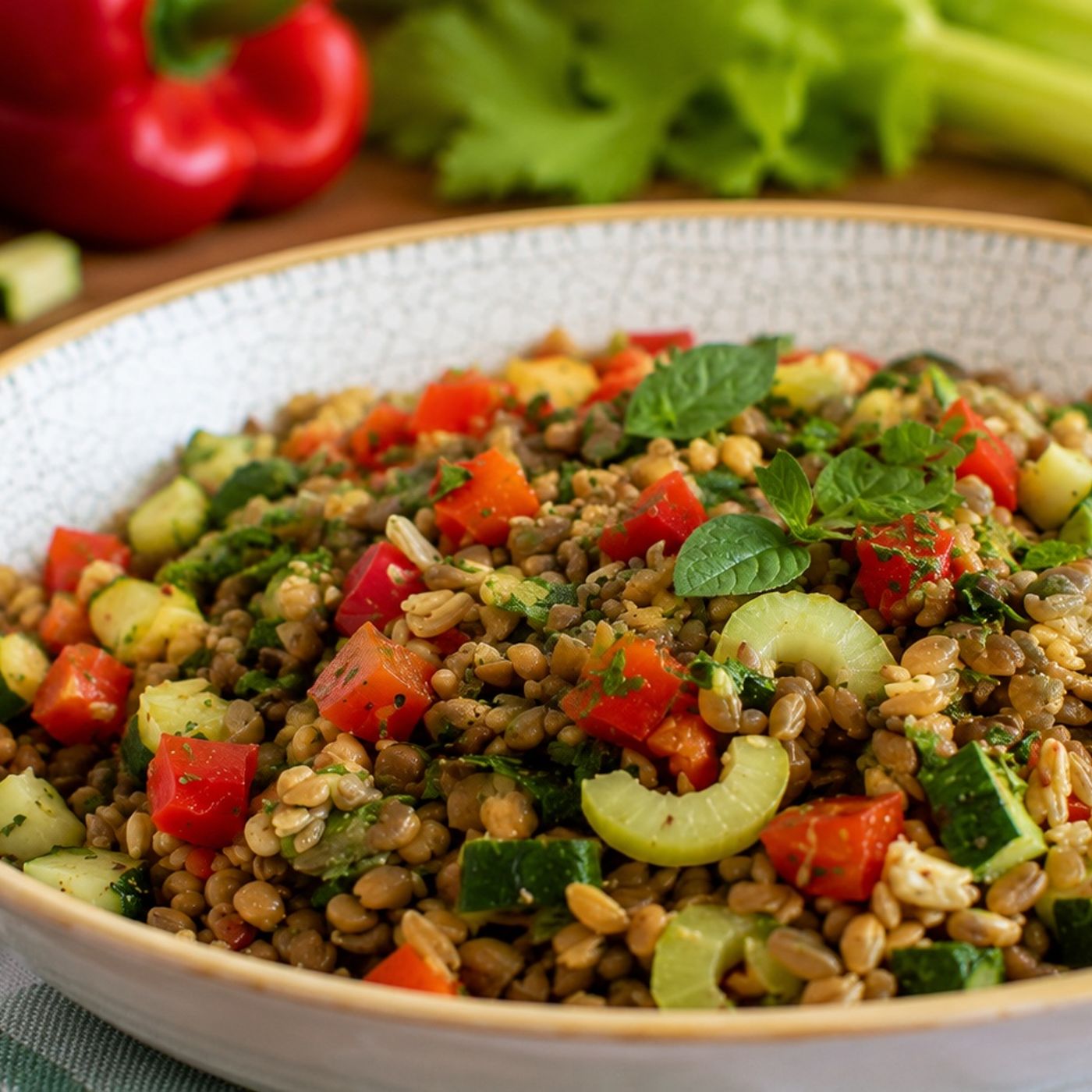 INSALATA FREDDA DI LENTICCHIE E FARRO ricetta leggera episode artwork