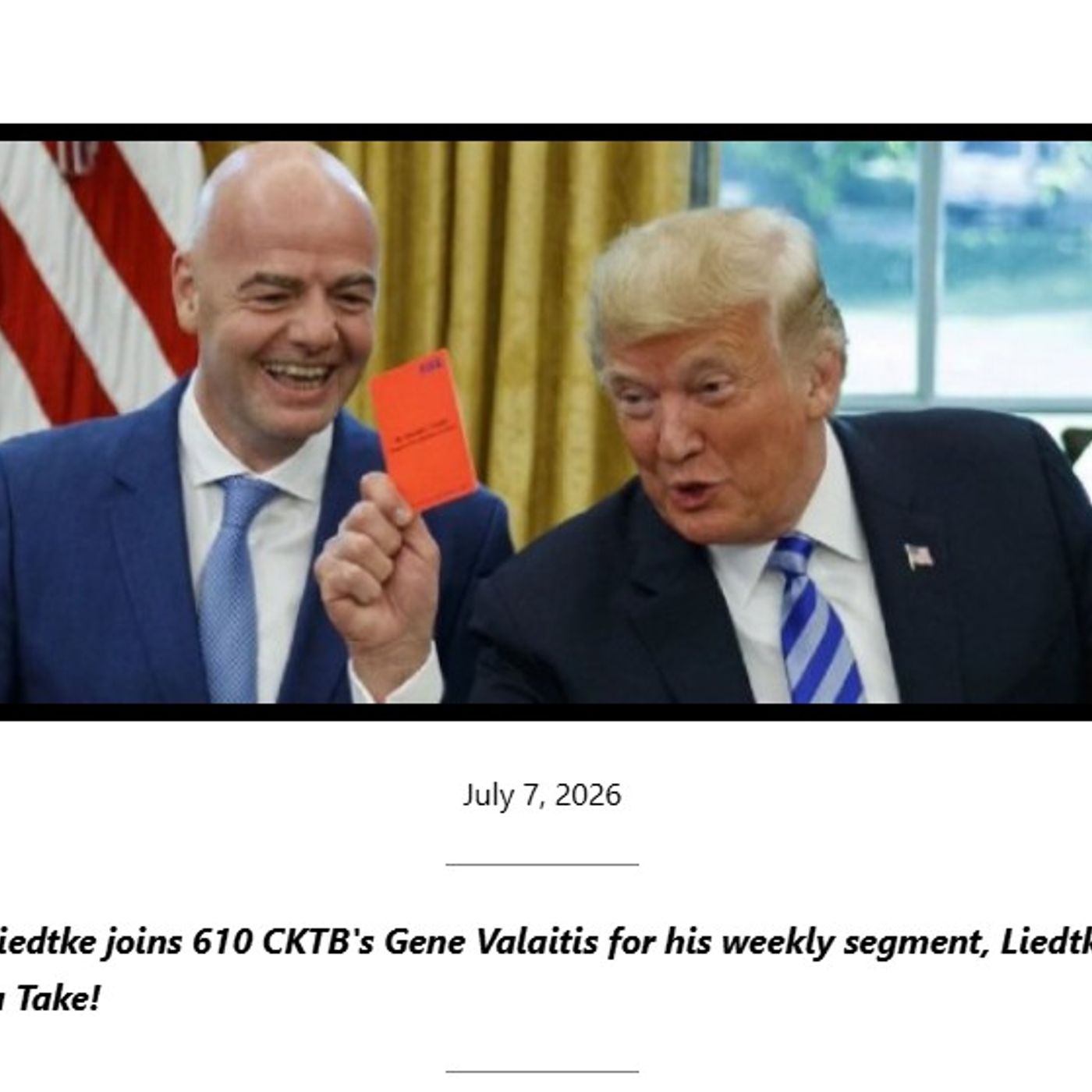 610 CKTB | The Mob Boss, The Bureaucrat, & The Canadians: How the G7 Strongarmed FIFA episode artwork
