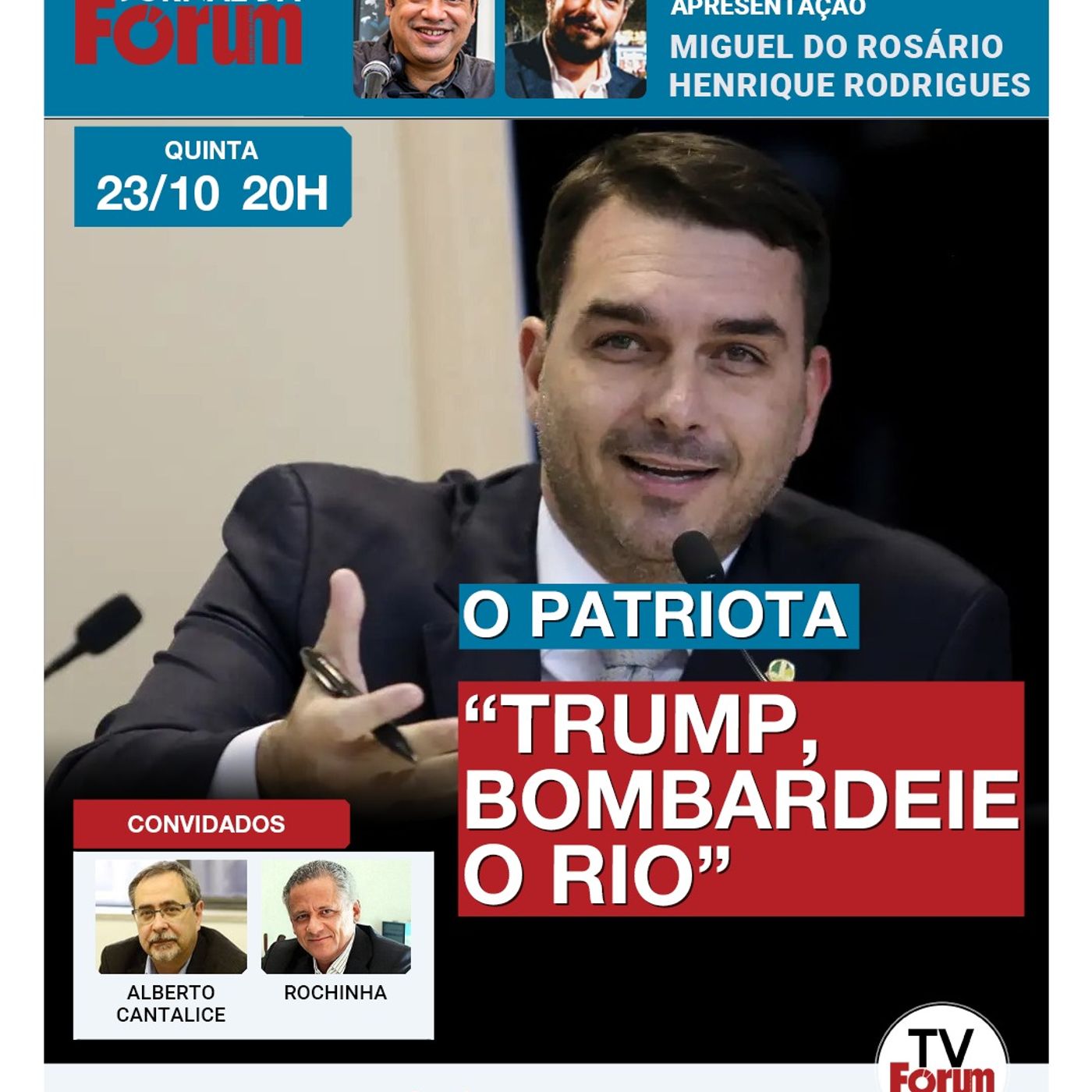 Clã Bolsonaro pede ataque com mísseis contra o Brasil | Trump autoriza ataque à Venezuela | 23.10.25 episode artwork