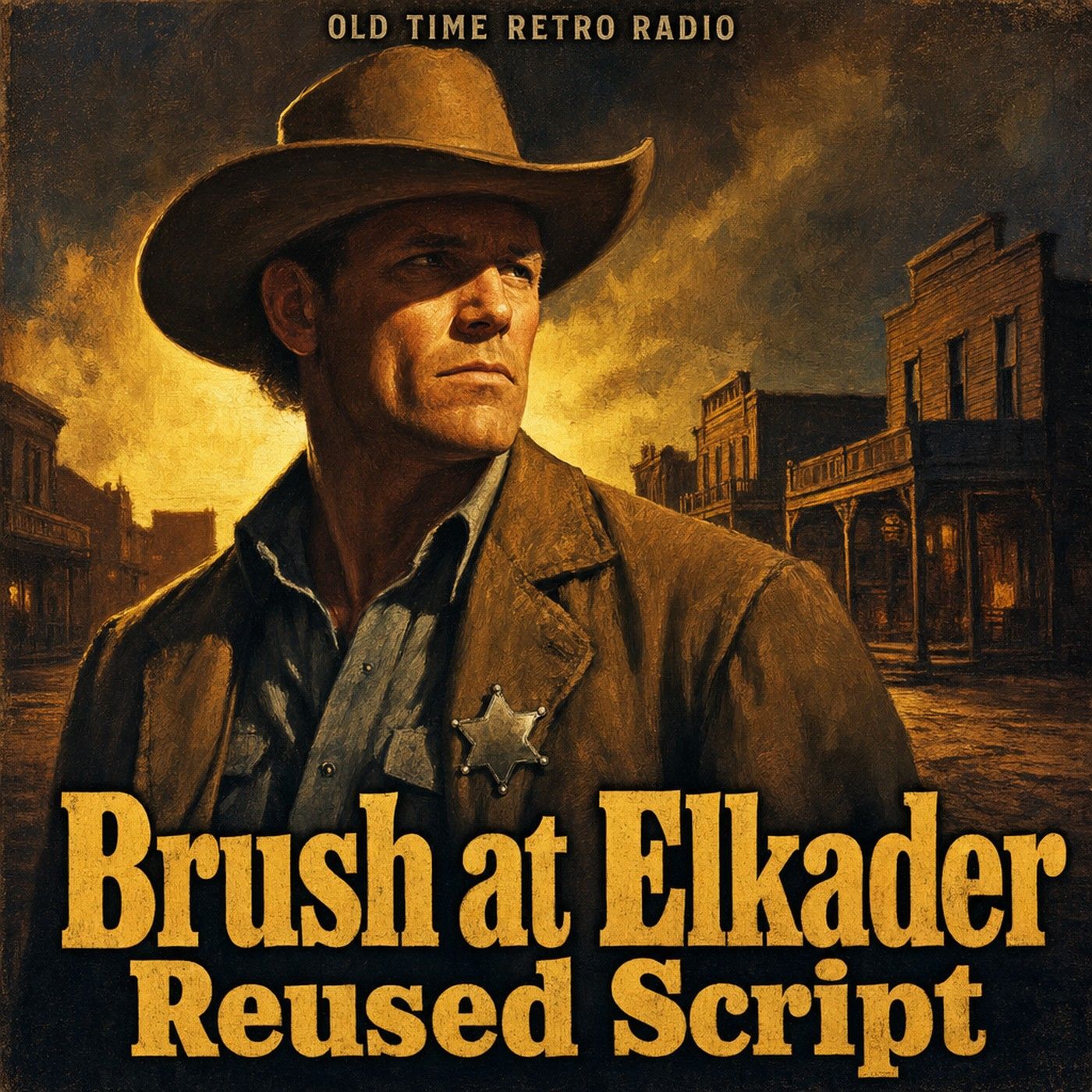 Gunsmoke - "Brush at Elkader Reused Script" (Old Time Radio, 1958) episode artwork
