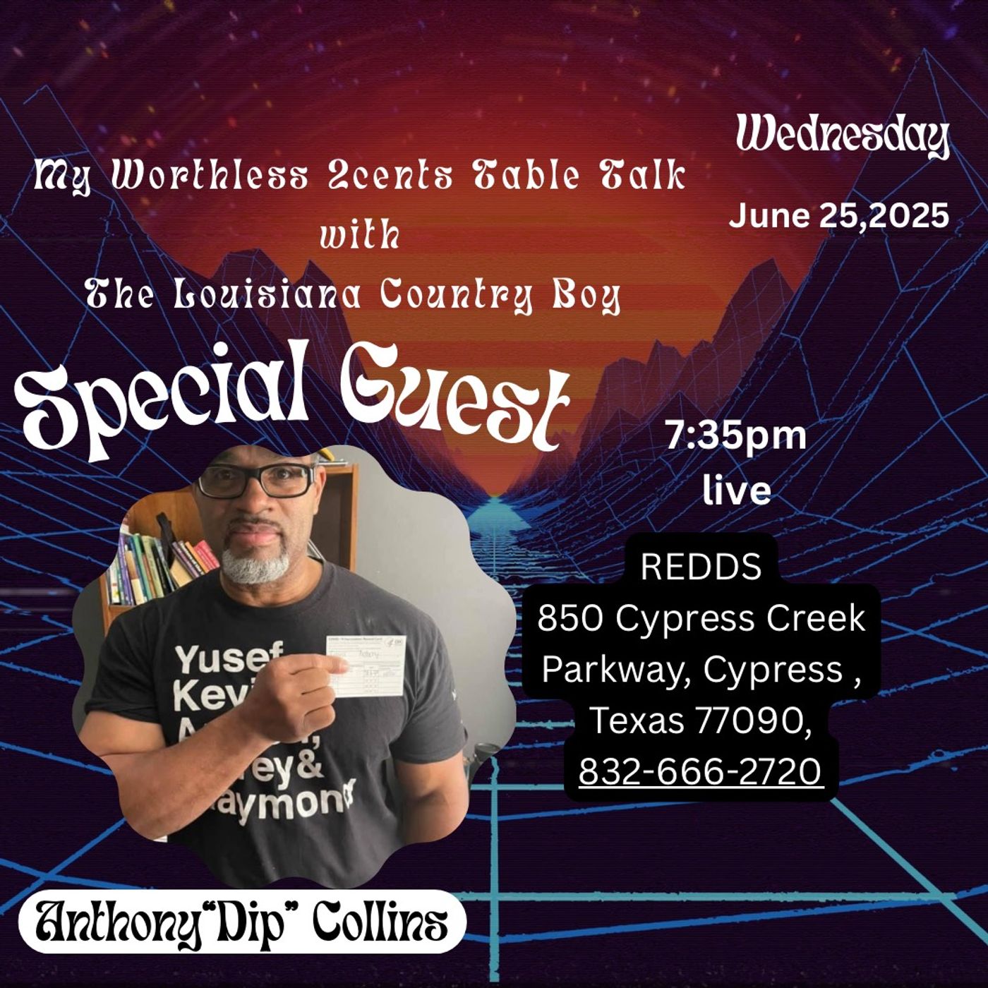 Anthony _Dip_ Collins Joins My Worthless 2cent Table Talk