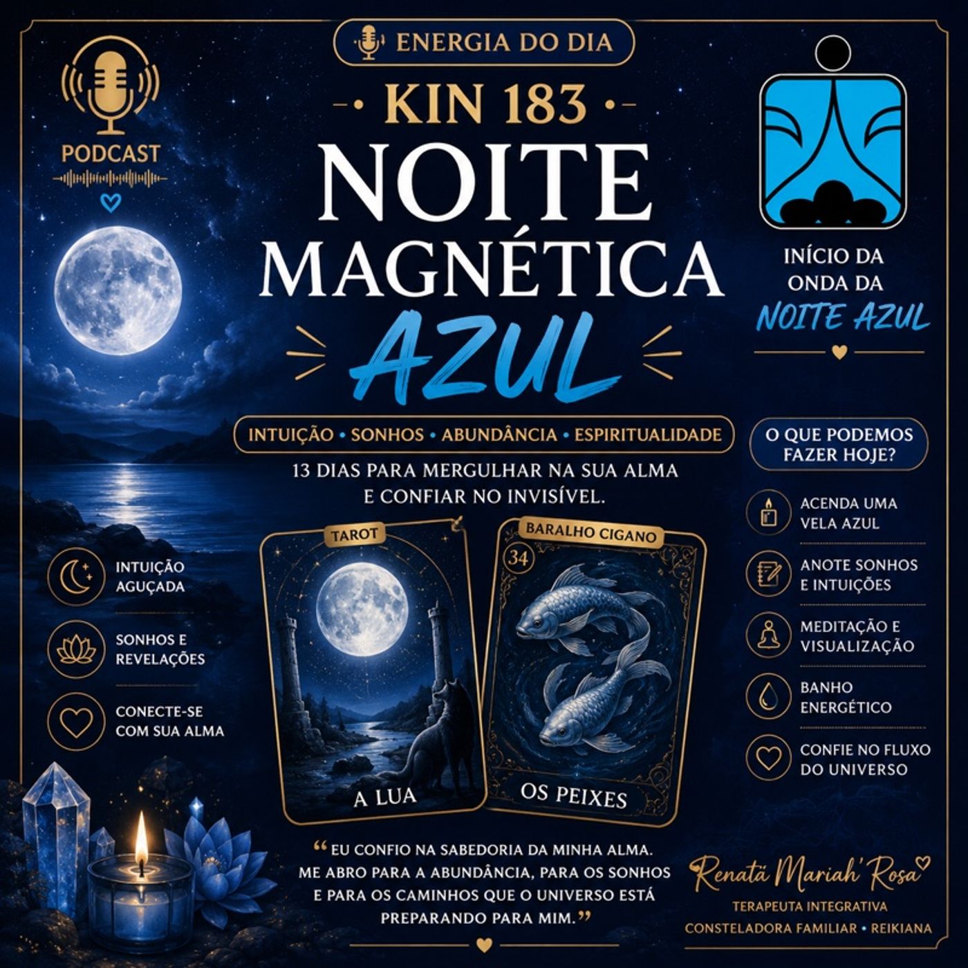 Energia do Dia  Kin 183 — Noite Magnética Azul episode artwork