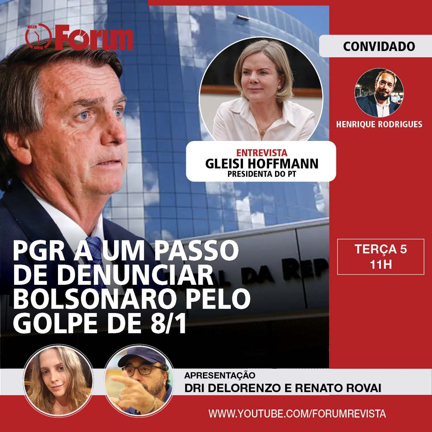 Bolsonaro incitou golpe? PGR aguarda 1 única prova pra denunciá-lo | Entrevista exclusiva com Gleisi episode artwork