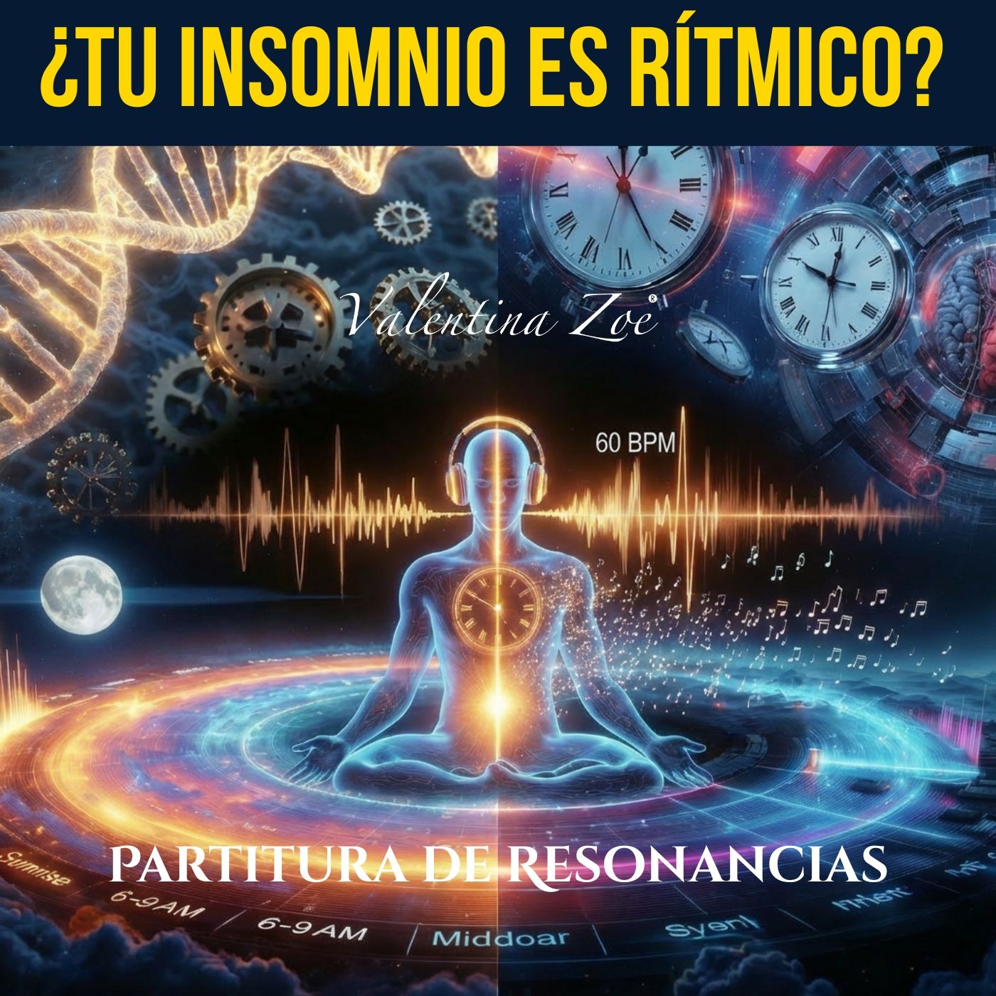Ritmo Circadiano: Tu Cuerpo Tiene un BPM de 24 Horas 🎵⏰ | Partitura de Resonancias Ep. 10 | Valentina Zoe episode artwork