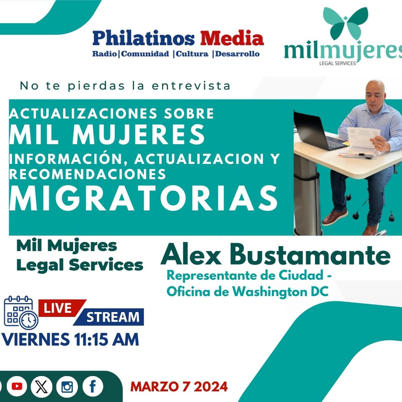 Platica con Alex Ballesteros de Mil Mujeres Legal Services episode artwork