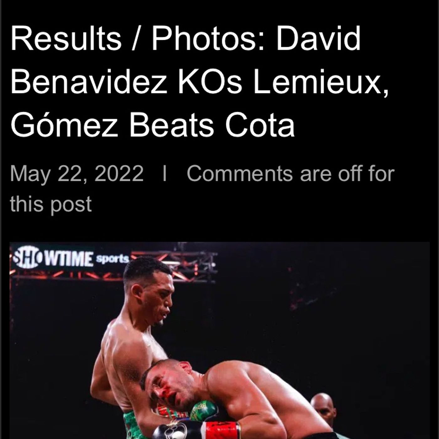 🥊David Benavedez is a joke episode artwork